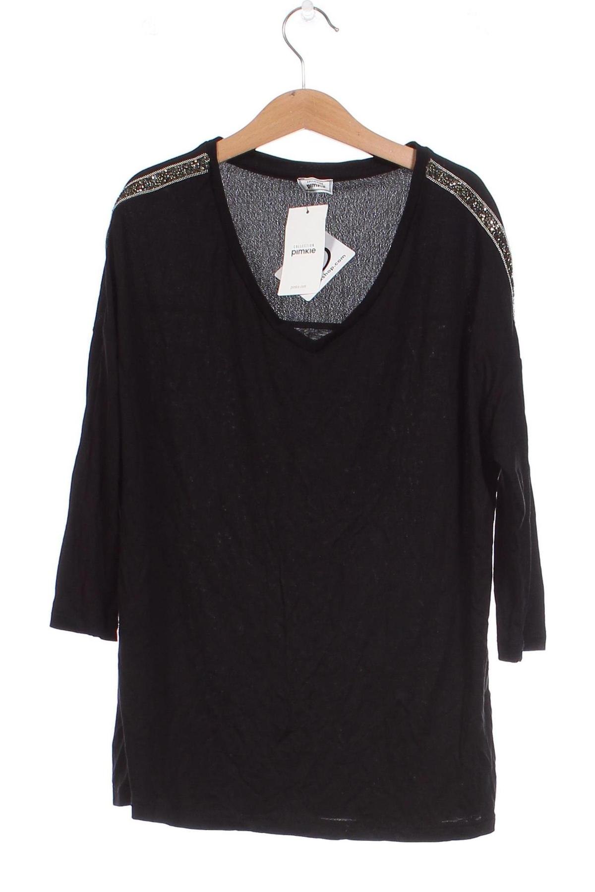 Γυναικεία μπλούζα Pimkie, Μέγεθος XS, Χρώμα Μαύρο, Τιμή 9,04 €