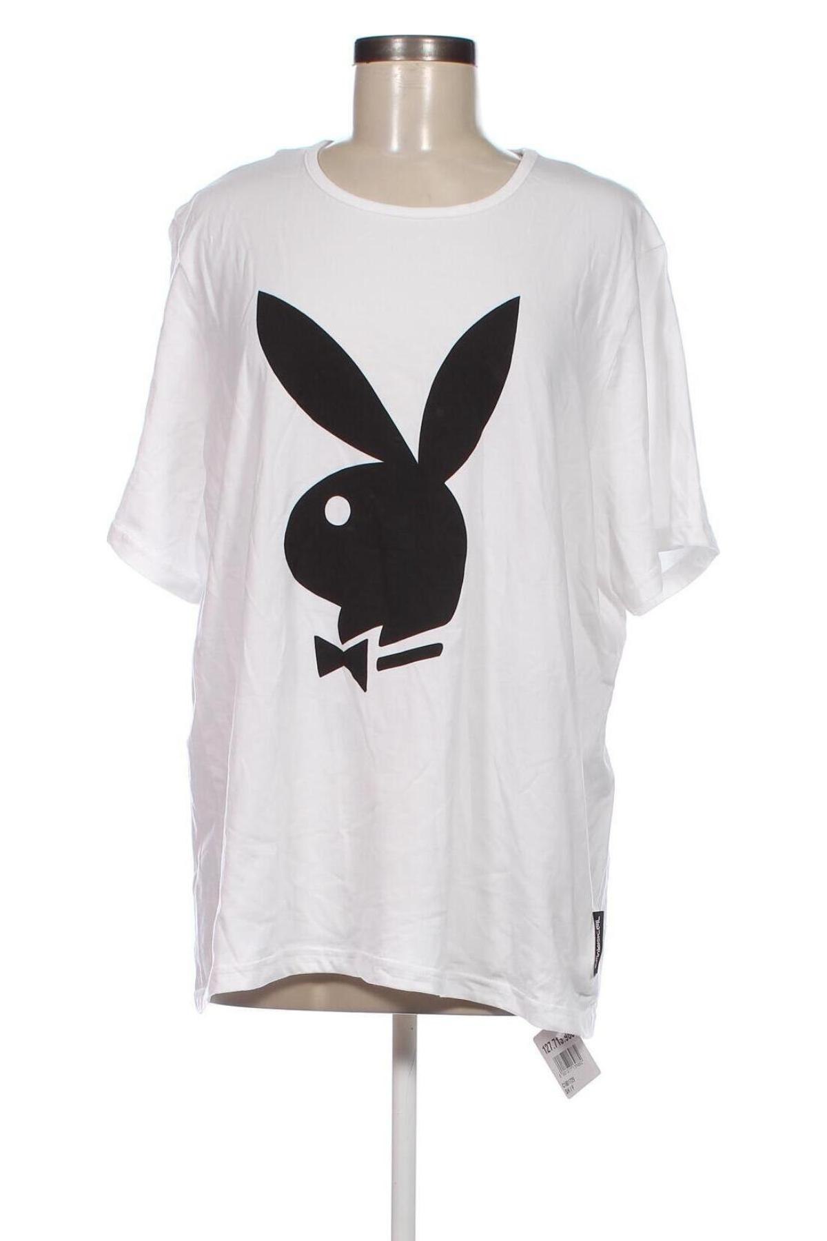 Damen Shirt Playboy, Größe 3XL, Farbe Weiß, Preis 13,22 €