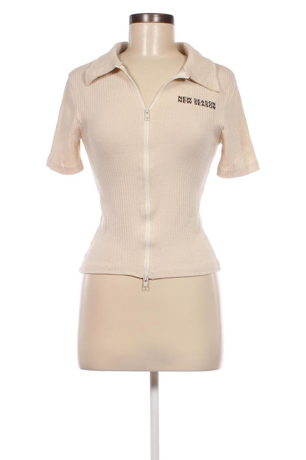 Γυναικεία μπλούζα Pretty Little Thing, Μέγεθος XS, Χρώμα  Μπέζ, Τιμή 11,75 €