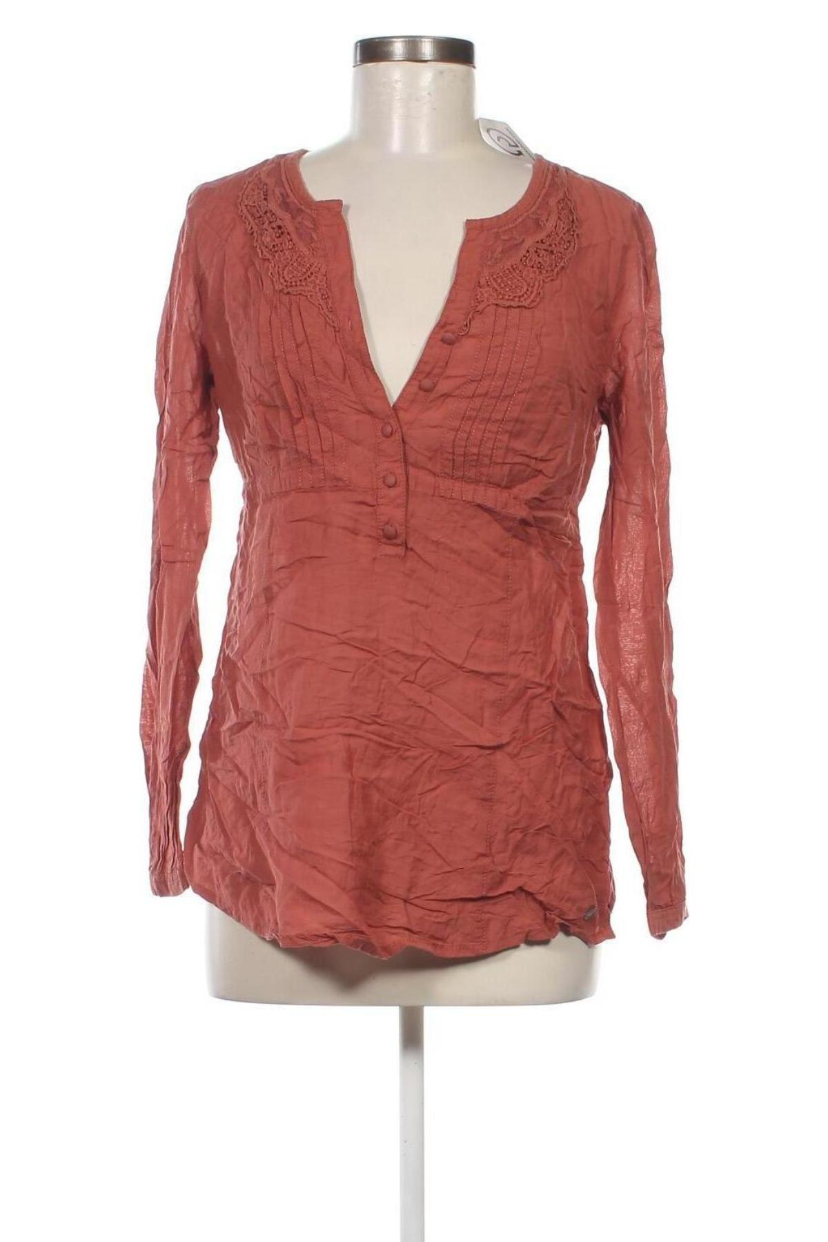 Damen Shirt Q/S by S.Oliver, Größe M, Farbe Orange, Preis 10,65 €