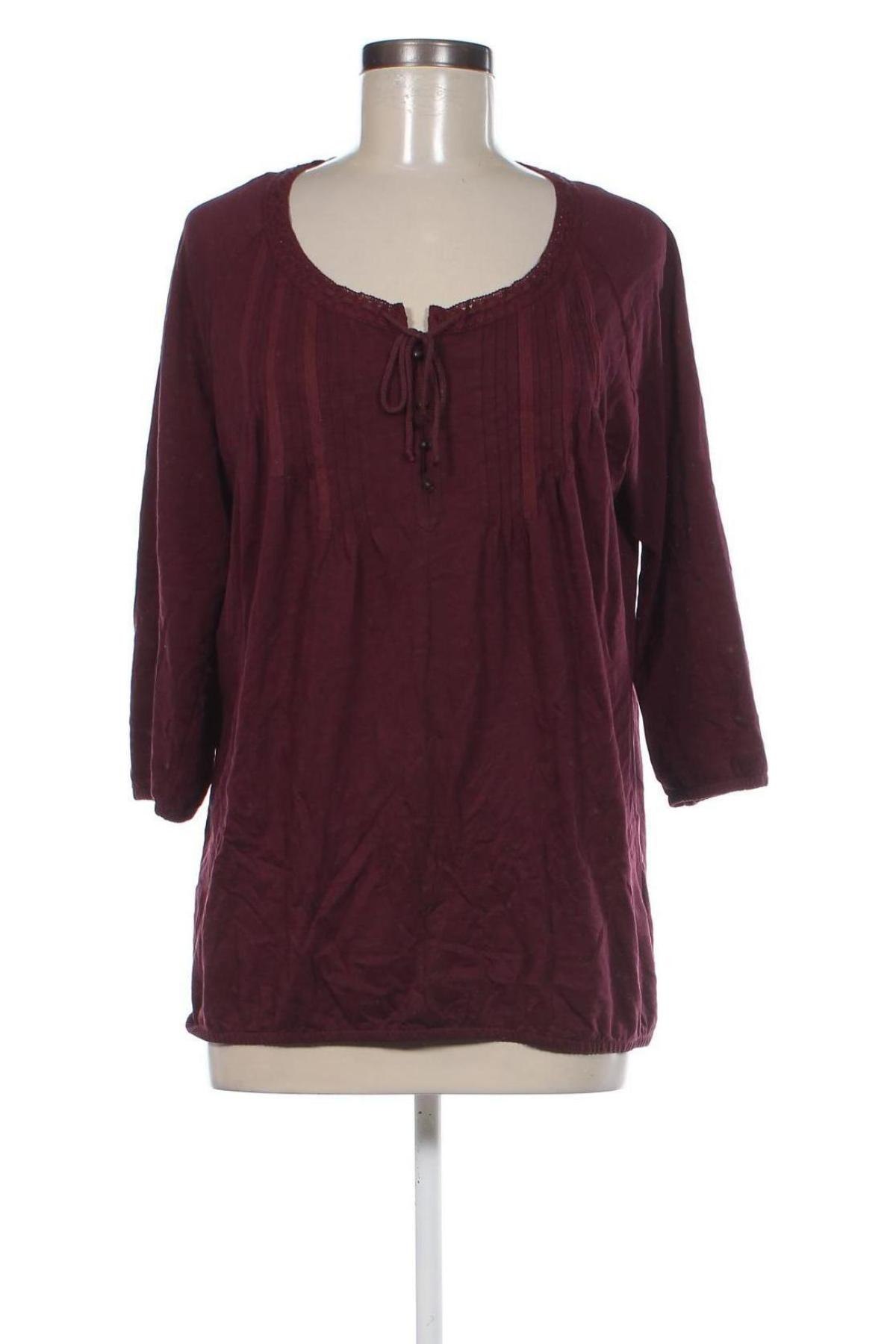 Γυναικεία μπλούζα S.Oliver, Μέγεθος XL, Χρώμα Κόκκινο, Τιμή 11,57 €