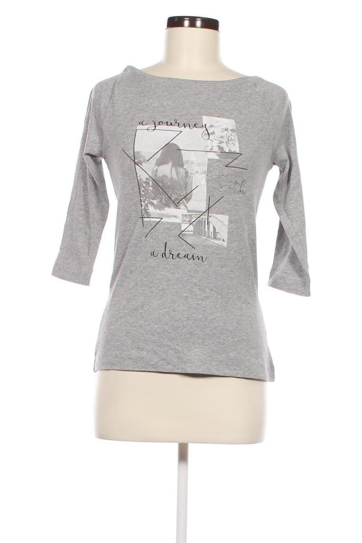 Γυναικεία μπλούζα S.Oliver, Μέγεθος M, Χρώμα Γκρί, Τιμή 9,46 €