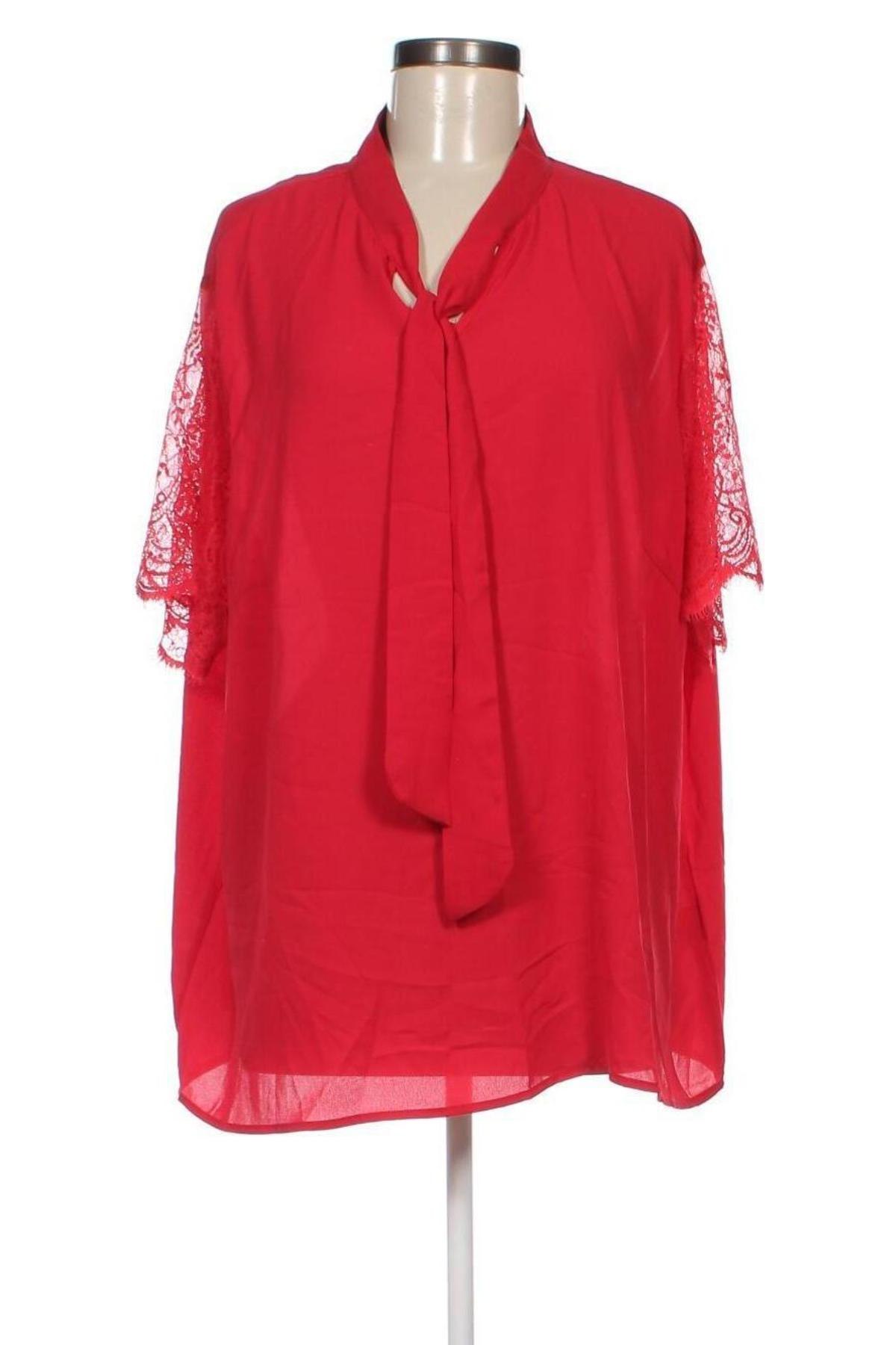 Damen Shirt SHEIN, Größe 4XL, Farbe Rot, Preis 6,87 €