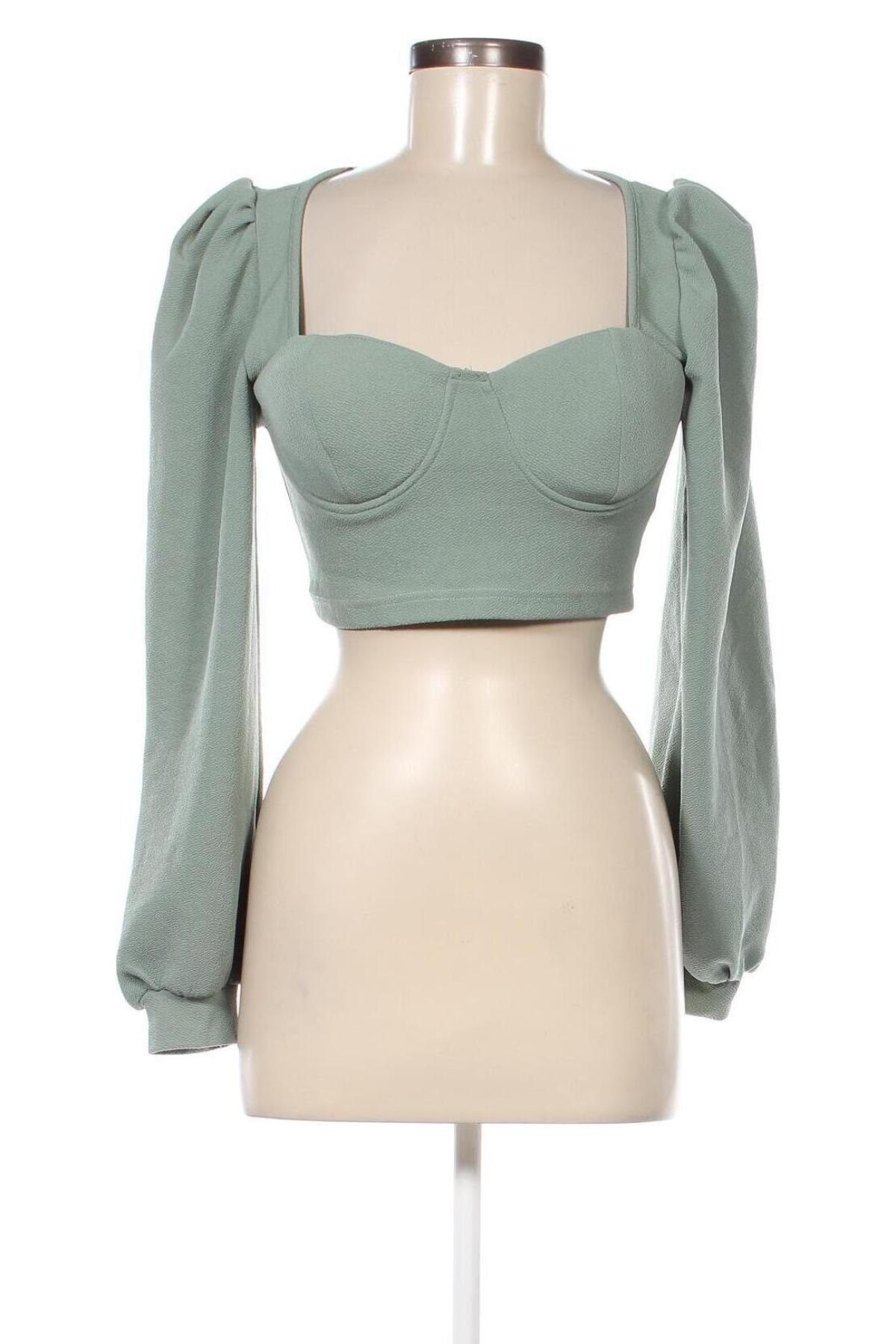 Γυναικεία μπλούζα SHEIN, Μέγεθος L, Χρώμα Πράσινο, Τιμή 11,75 €
