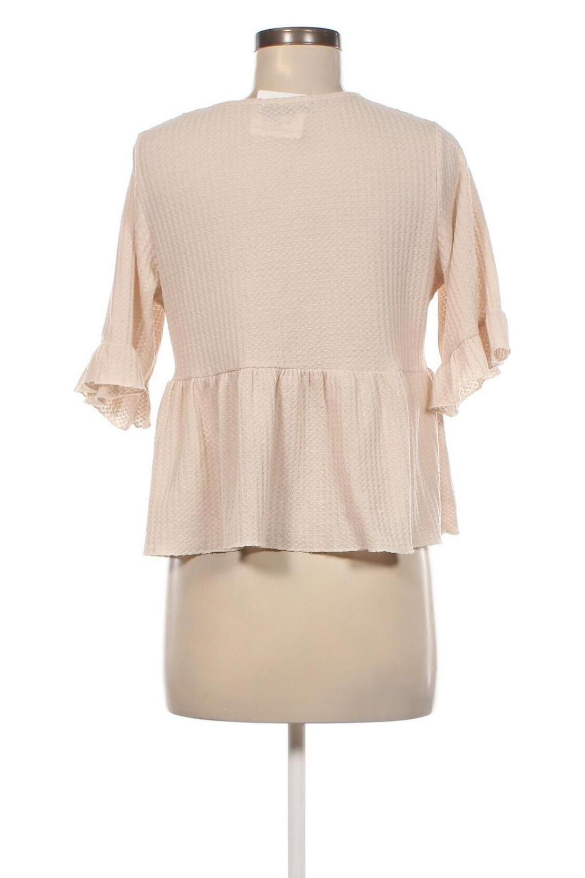 Γυναικεία μπλούζα SHEIN, Μέγεθος S, Χρώμα  Μπέζ, Τιμή 2,94 €