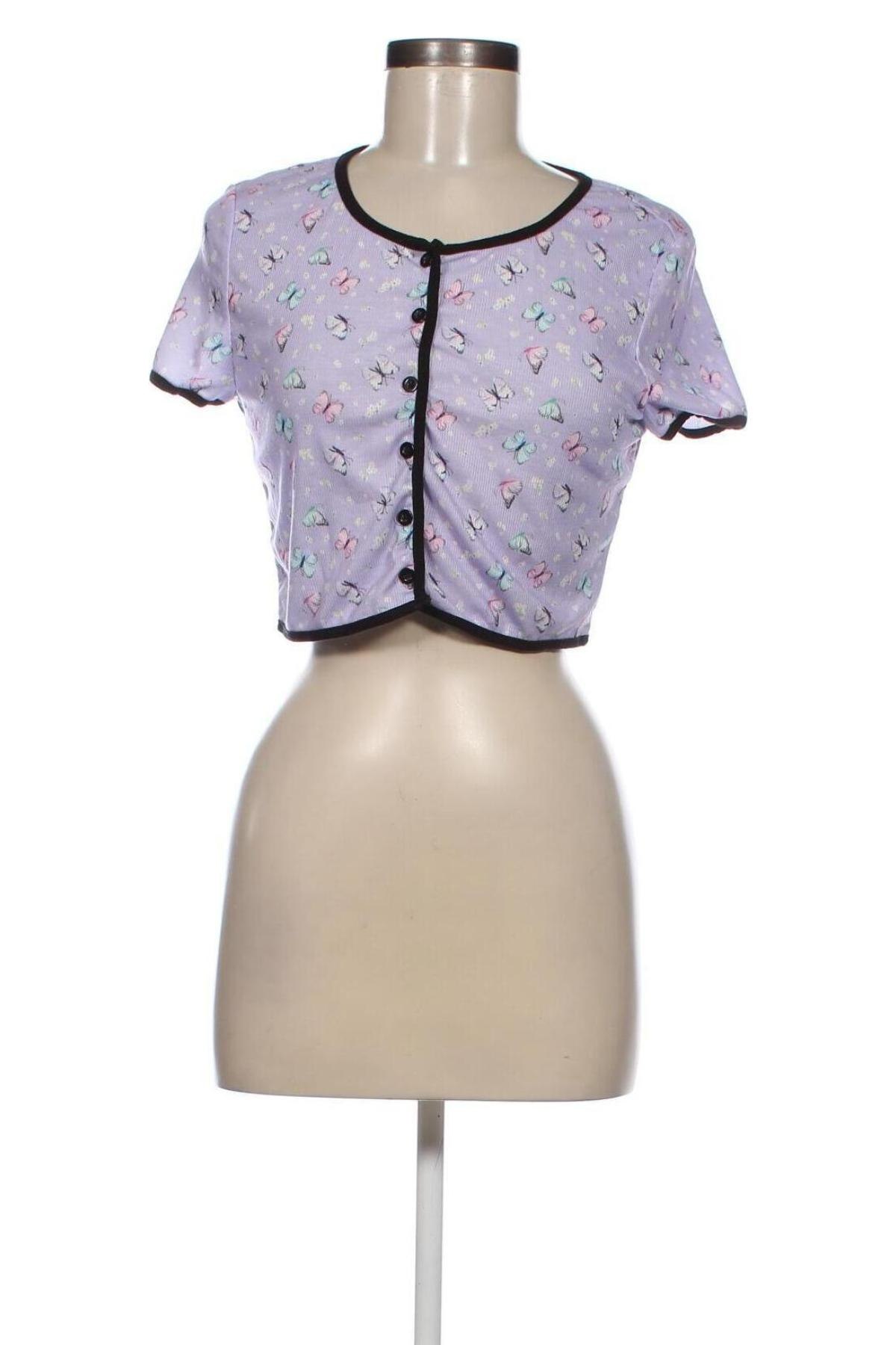Γυναικεία μπλούζα SHEIN, Μέγεθος L, Χρώμα Βιολετί, Τιμή 6,11 €