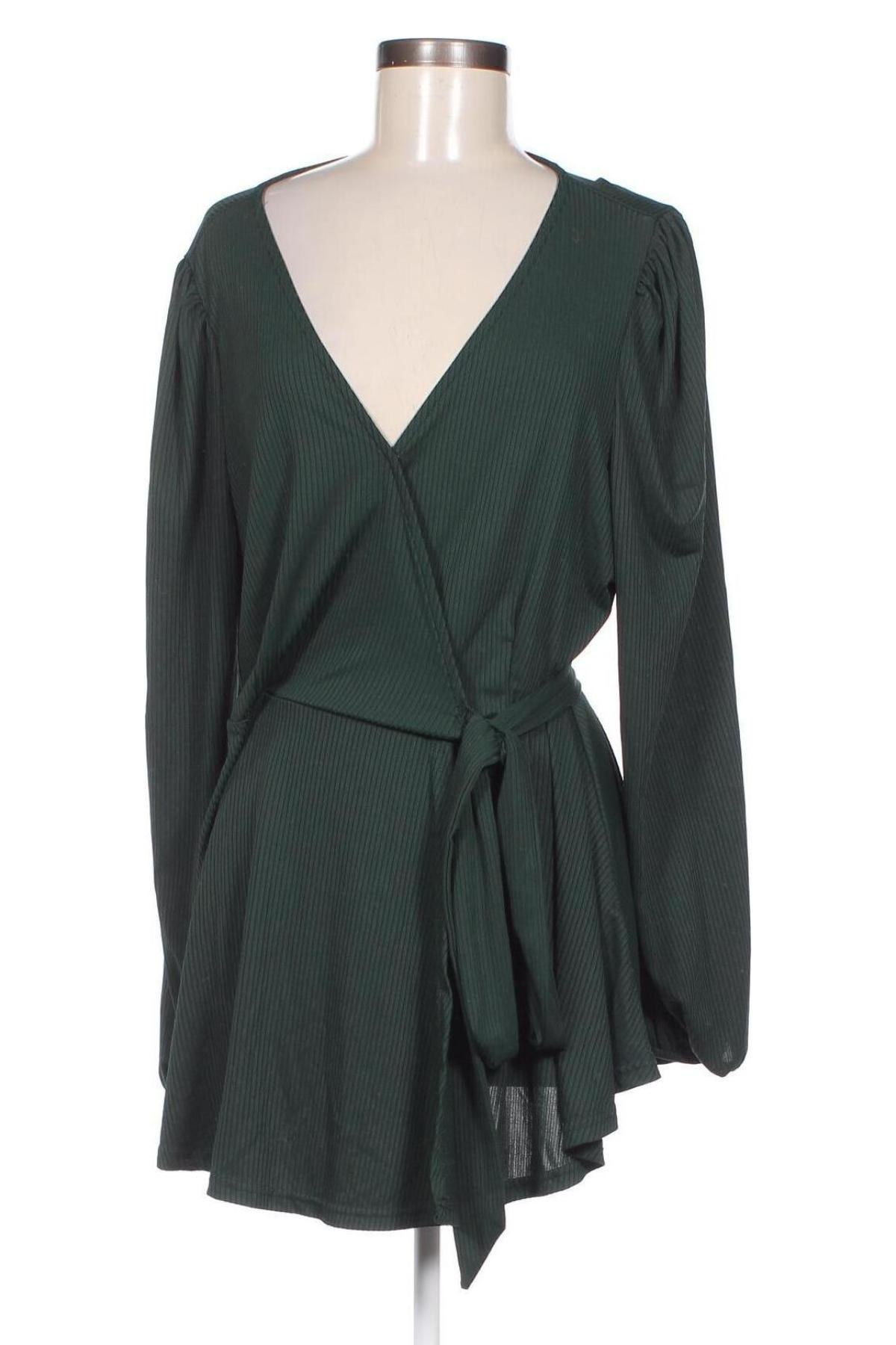 Дамска блуза SHEIN, Размер 4XL, Цвят Зелен, Цена 8,55 лв.