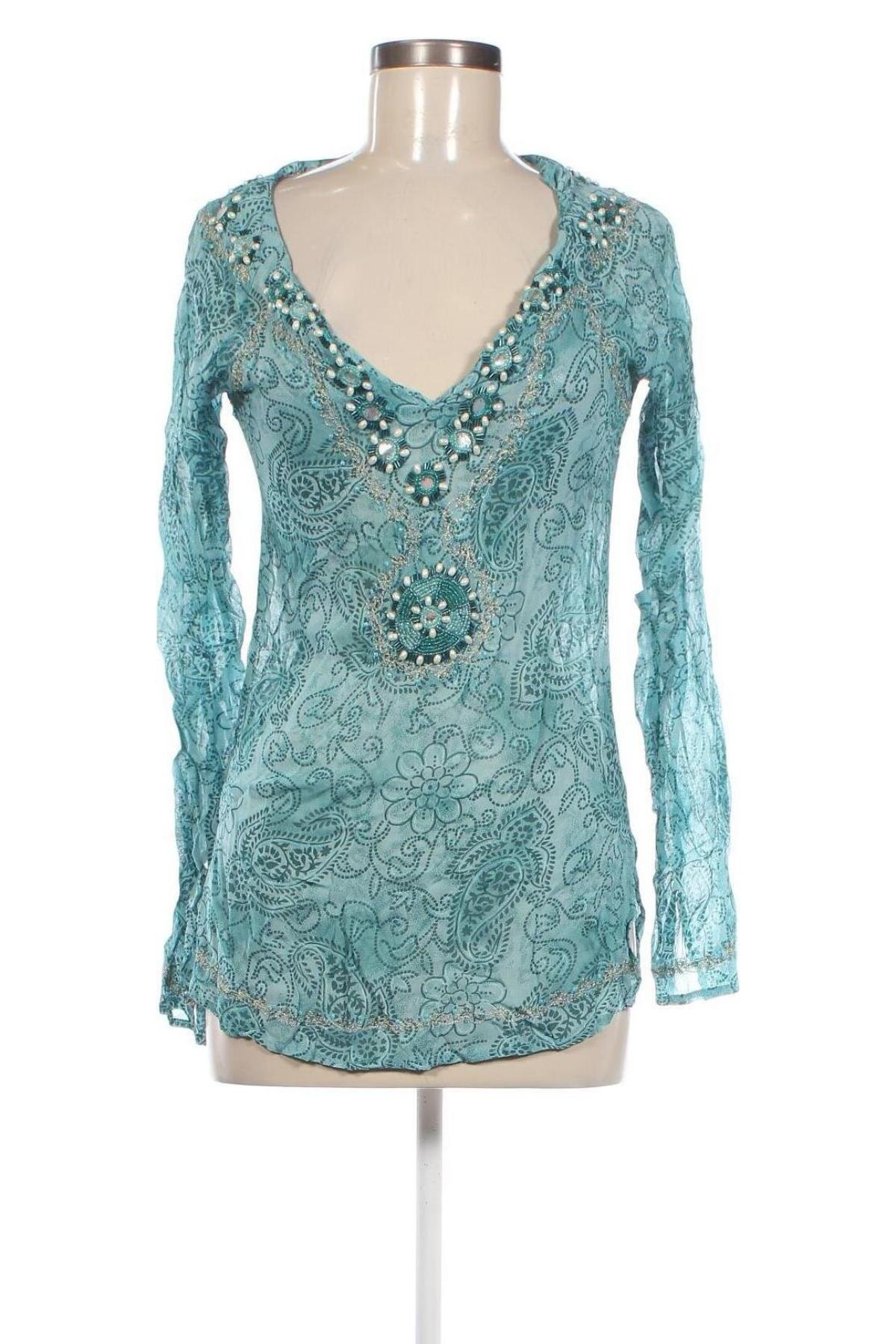 Дамска блуза Saint Tropez, Размер L, Цвят Зелен, Цена 19,94 лв.
