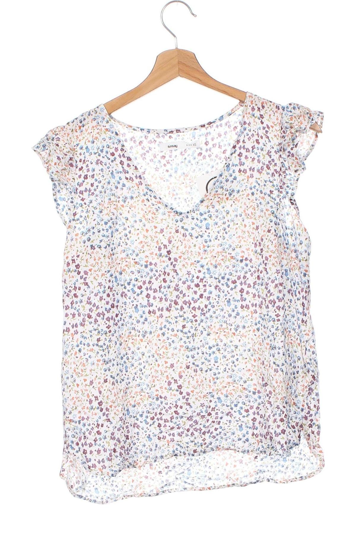 Γυναικεία μπλούζα Sinsay, Μέγεθος XS, Χρώμα Πολύχρωμο, Τιμή 6,35 €