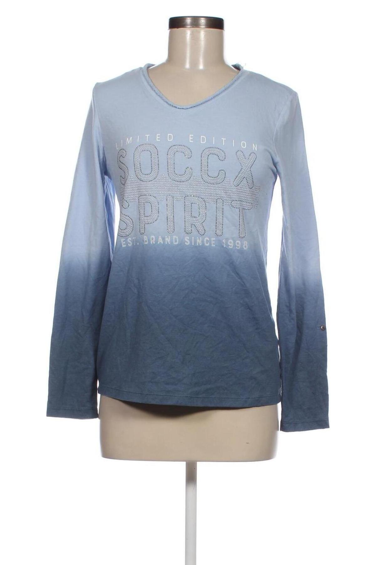 Γυναικεία μπλούζα Soccx, Μέγεθος S, Χρώμα Μπλέ, Τιμή 14,85 €
