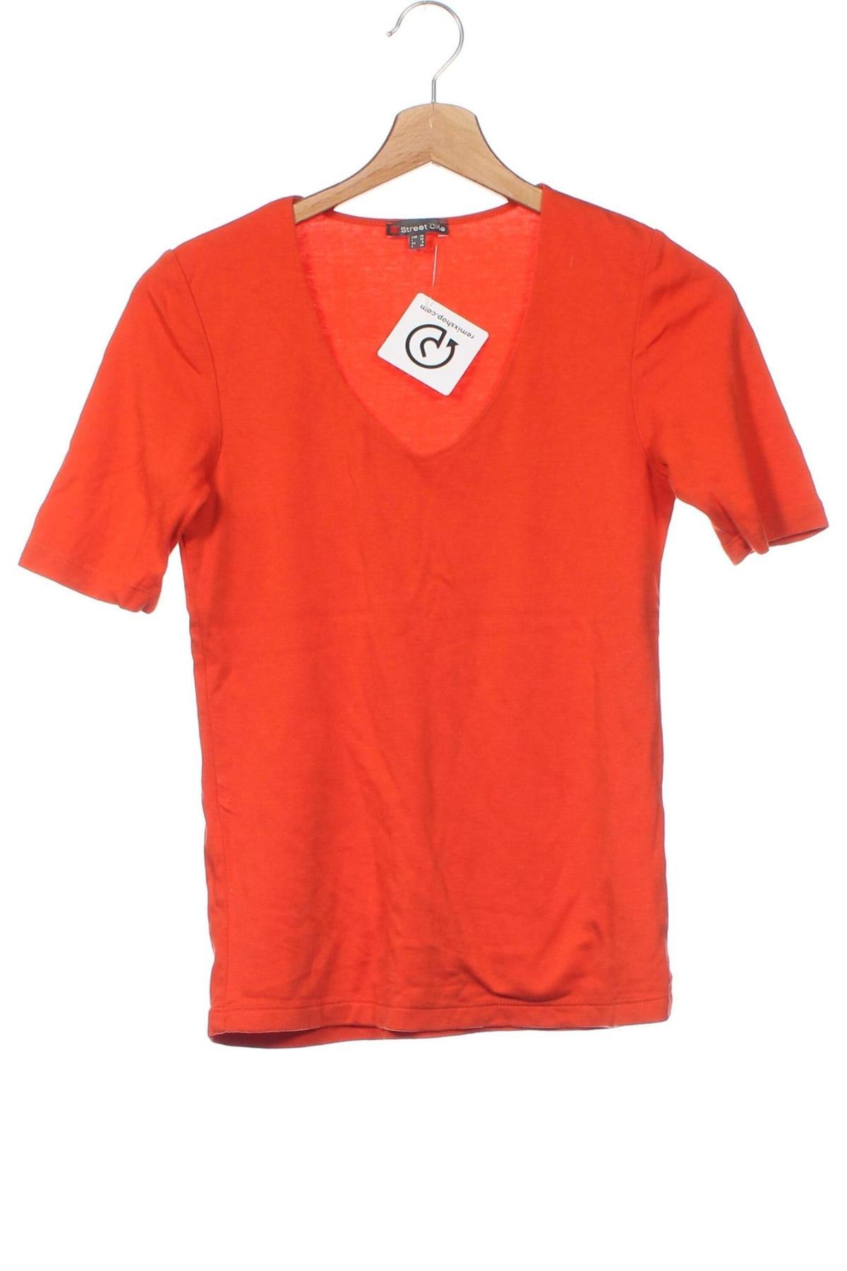 Damen Shirt Street One, Größe XS, Farbe Orange, Preis € 6,49