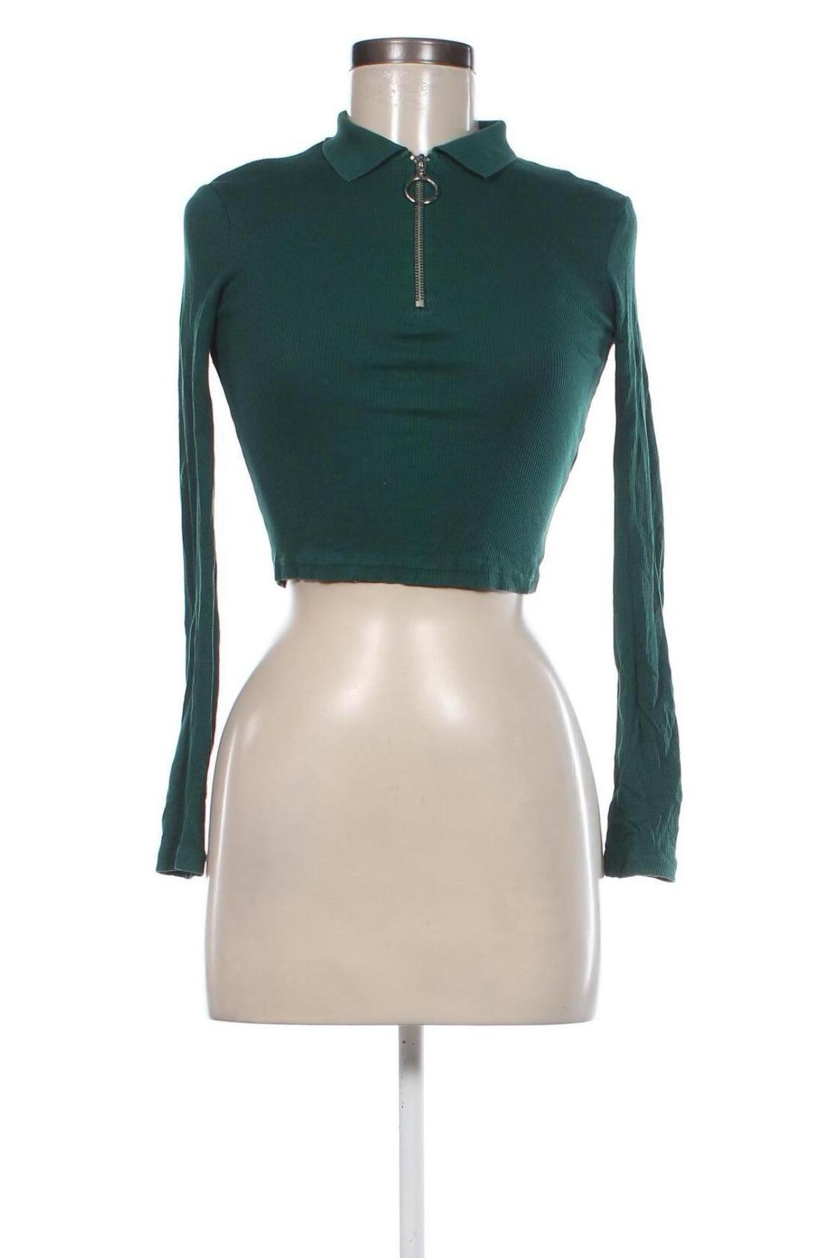 Γυναικεία μπλούζα Tally Weijl, Μέγεθος XXS, Χρώμα Πράσινο, Τιμή 4,70 €