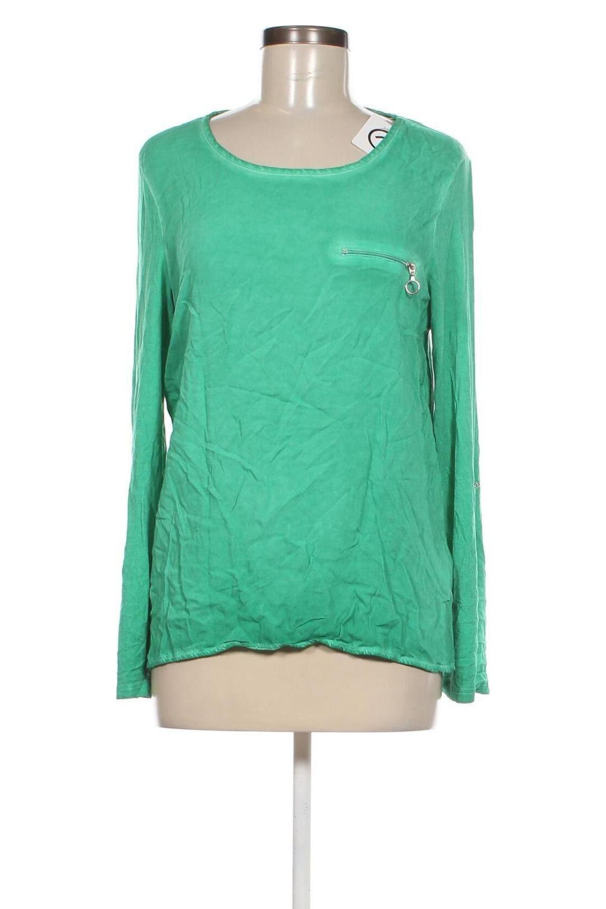 Γυναικεία μπλούζα Tom Tailor, Μέγεθος S, Χρώμα Πράσινο, Τιμή 4,21 €