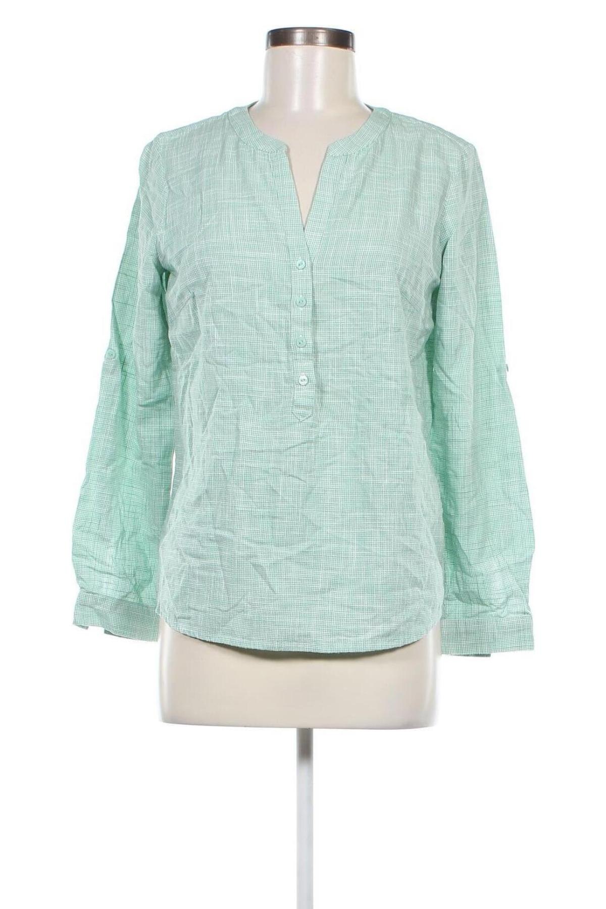 Γυναικεία μπλούζα Tom Tailor, Μέγεθος S, Χρώμα Πράσινο, Τιμή 5,26 €