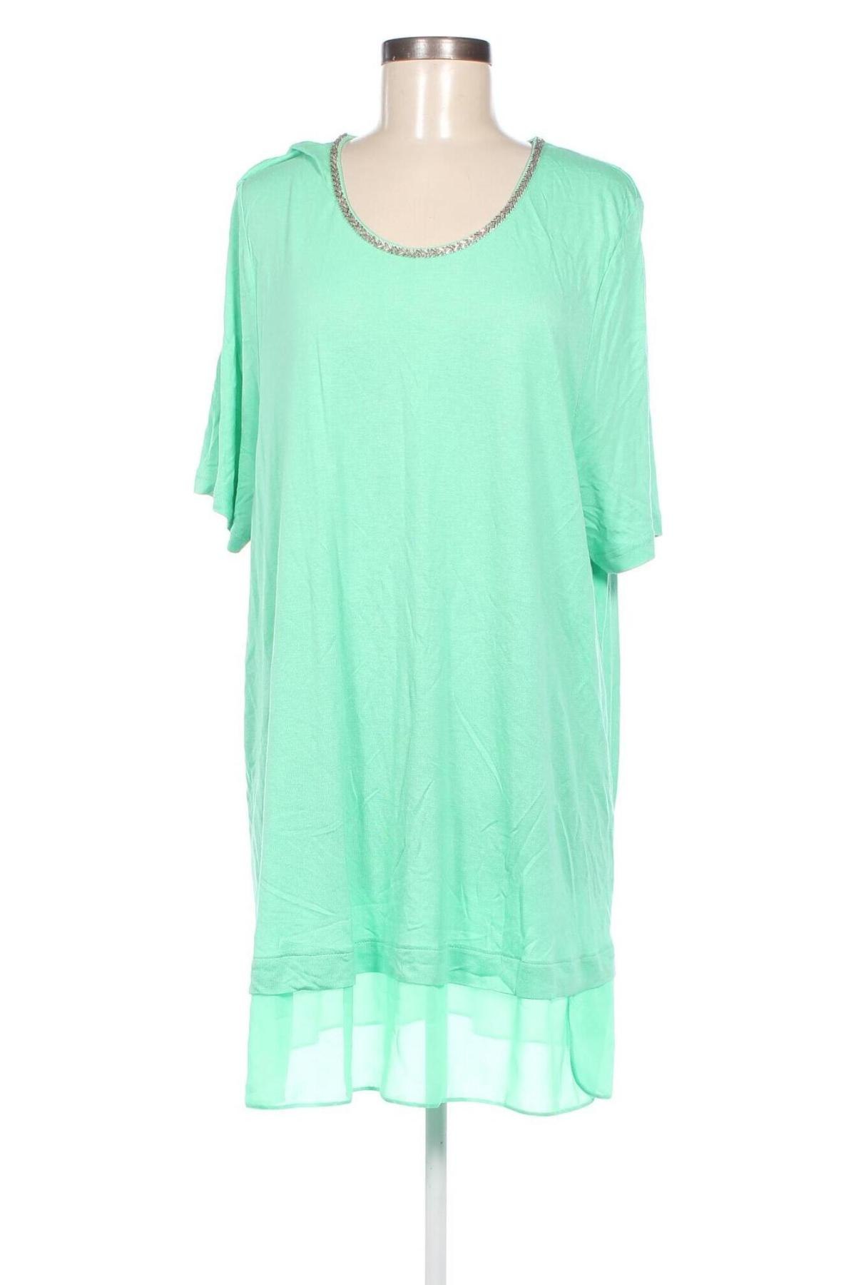 Γυναικεία μπλούζα Ulla Popken, Μέγεθος 3XL, Χρώμα Πράσινο, Τιμή 10,94 €