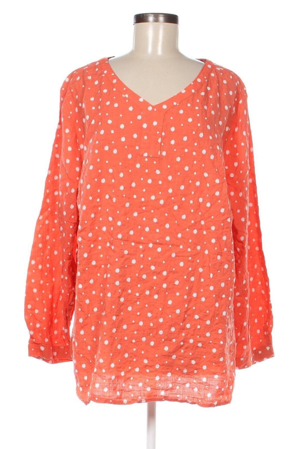 Damen Shirt Ulla Popken, Größe 3XL, Farbe Orange, Preis 22,48 €