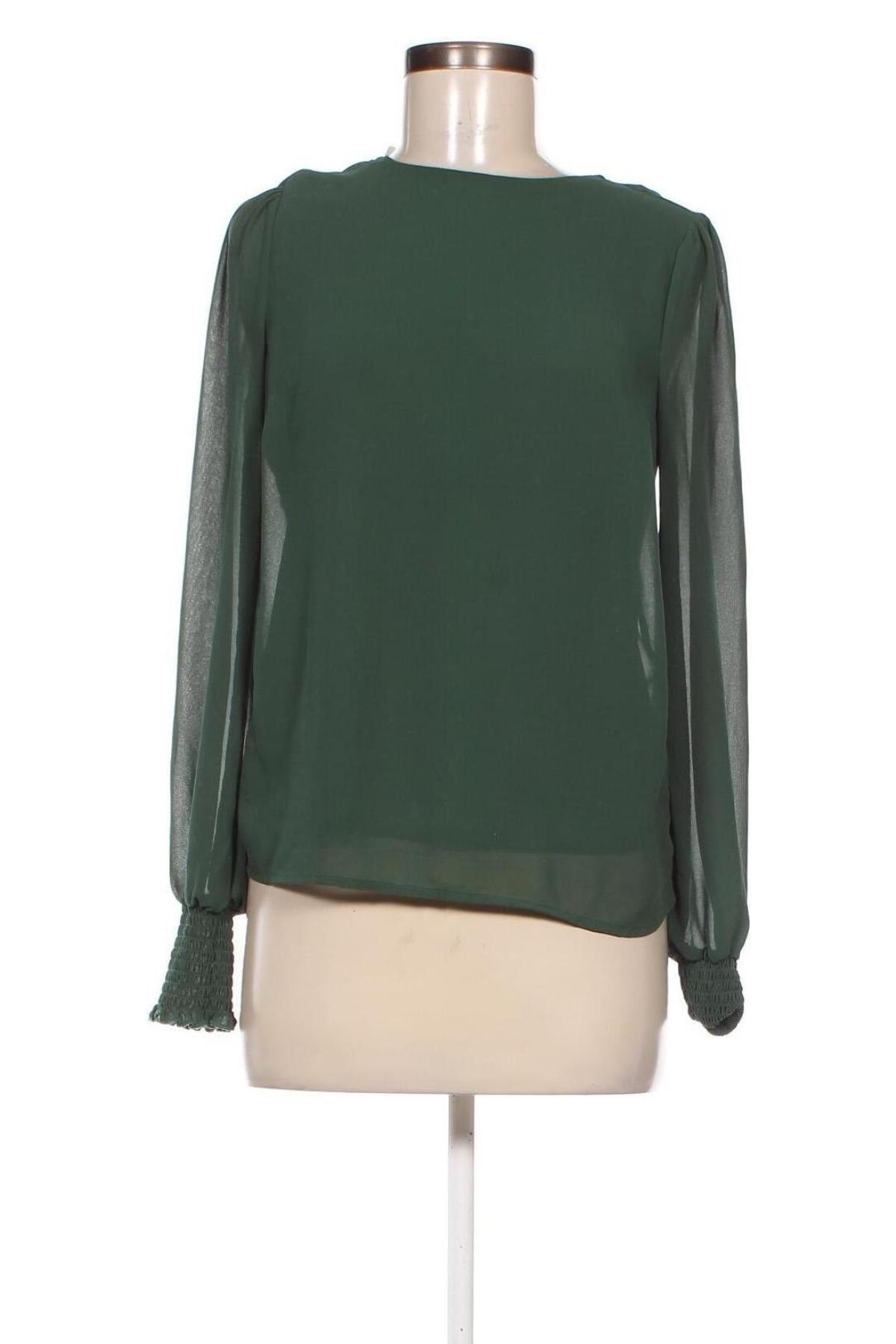 Γυναικεία μπλούζα VILA, Μέγεθος XS, Χρώμα Πράσινο, Τιμή 4,33 €