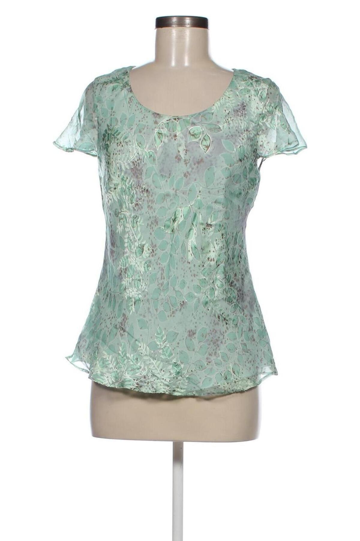 Damen Shirt Viyella, Größe M, Farbe Grün, Preis 7,00 €