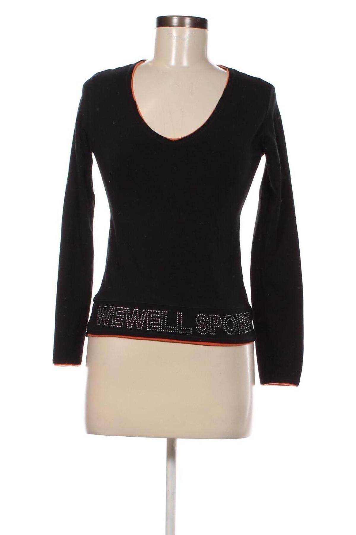 Дамска блуза Wewell, Размер L, Цвят Черен, Цена 11,40 лв.