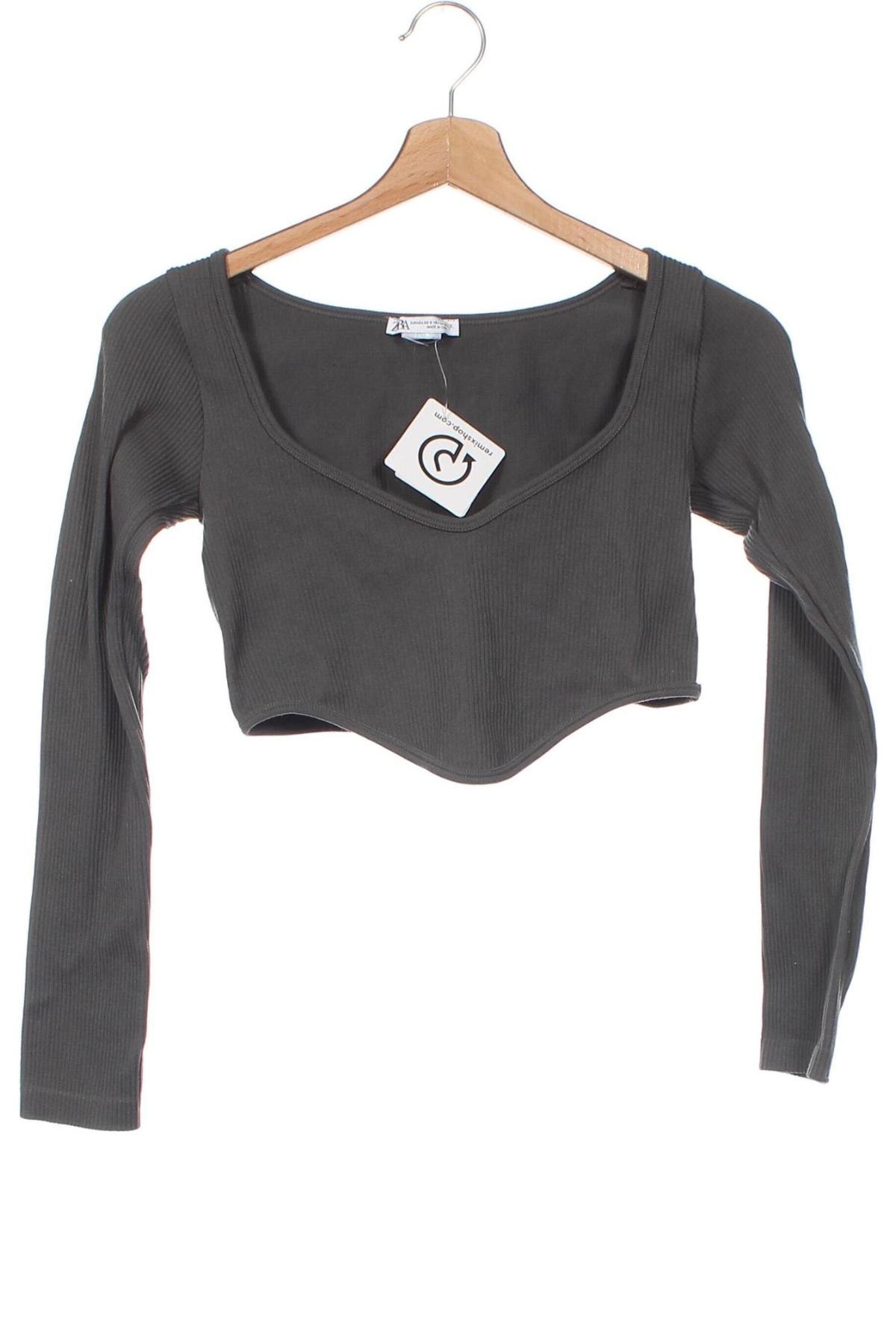 Damen Shirt Zara, Größe XS, Farbe Grün, Preis € 7,87