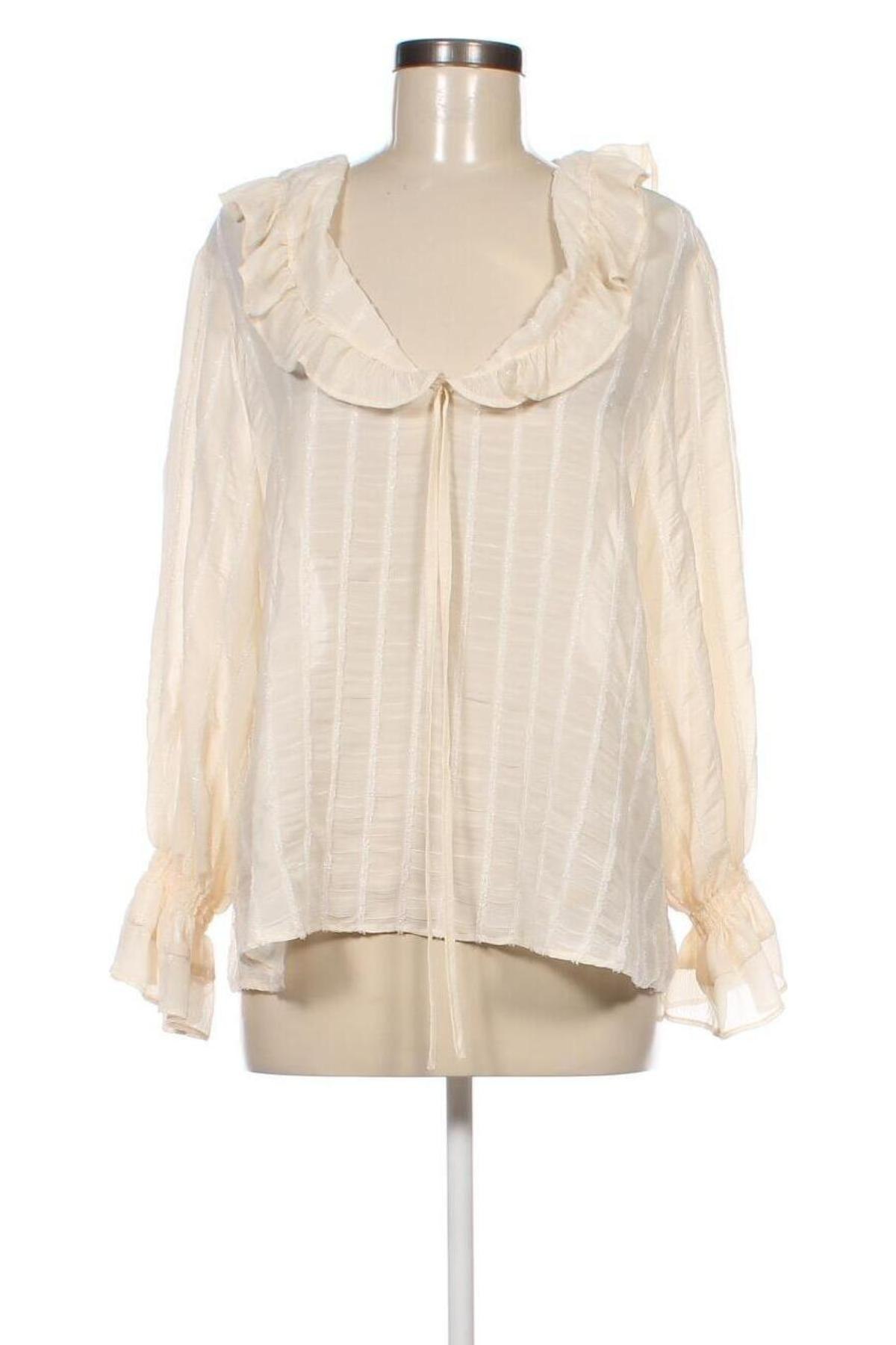 Γυναικεία μπλούζα Zara, Μέγεθος L, Χρώμα Εκρού, Τιμή 5,85 €