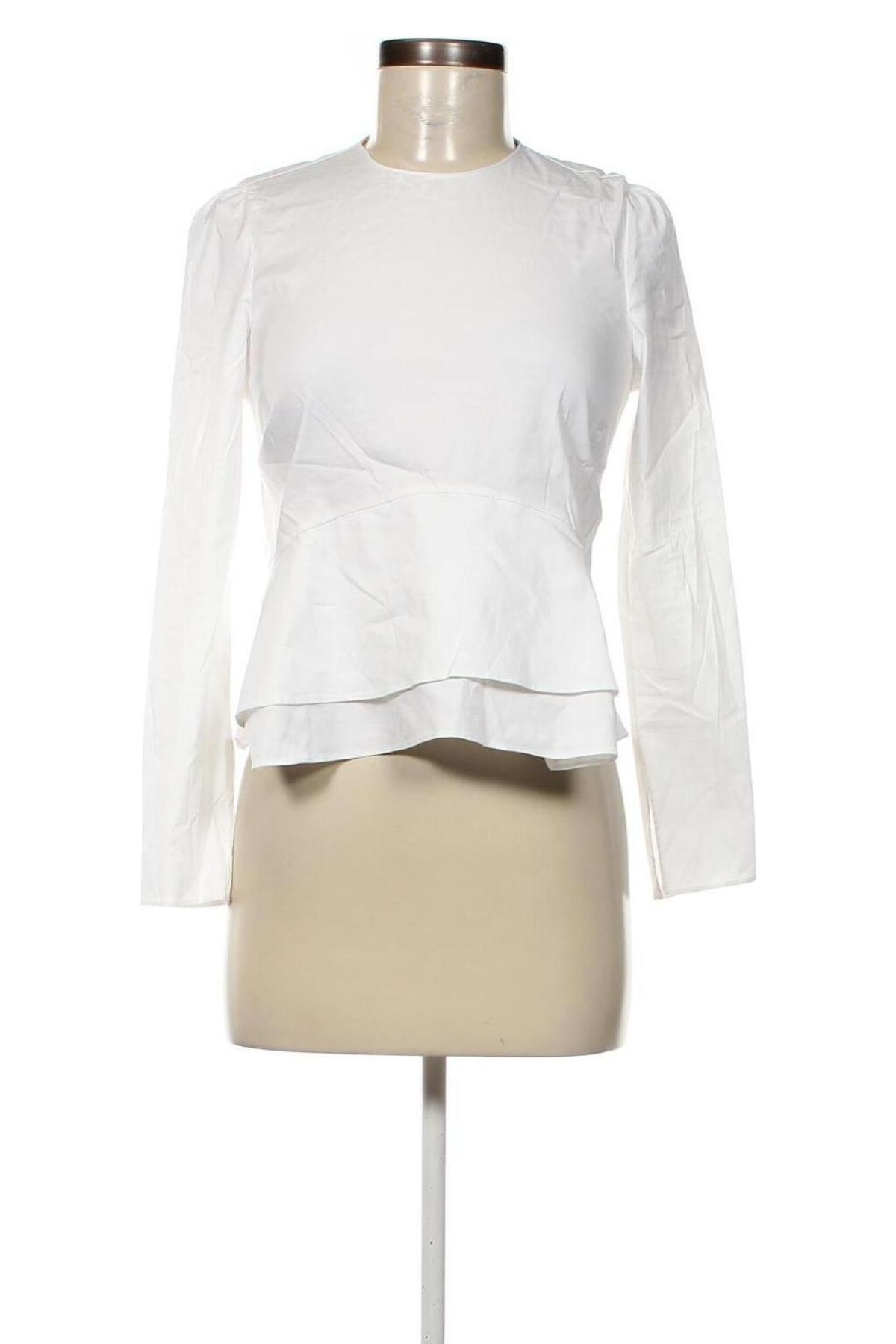 Дамска блуза Zara, Размер S, Цвят Бял, Цена 9,45 лв.