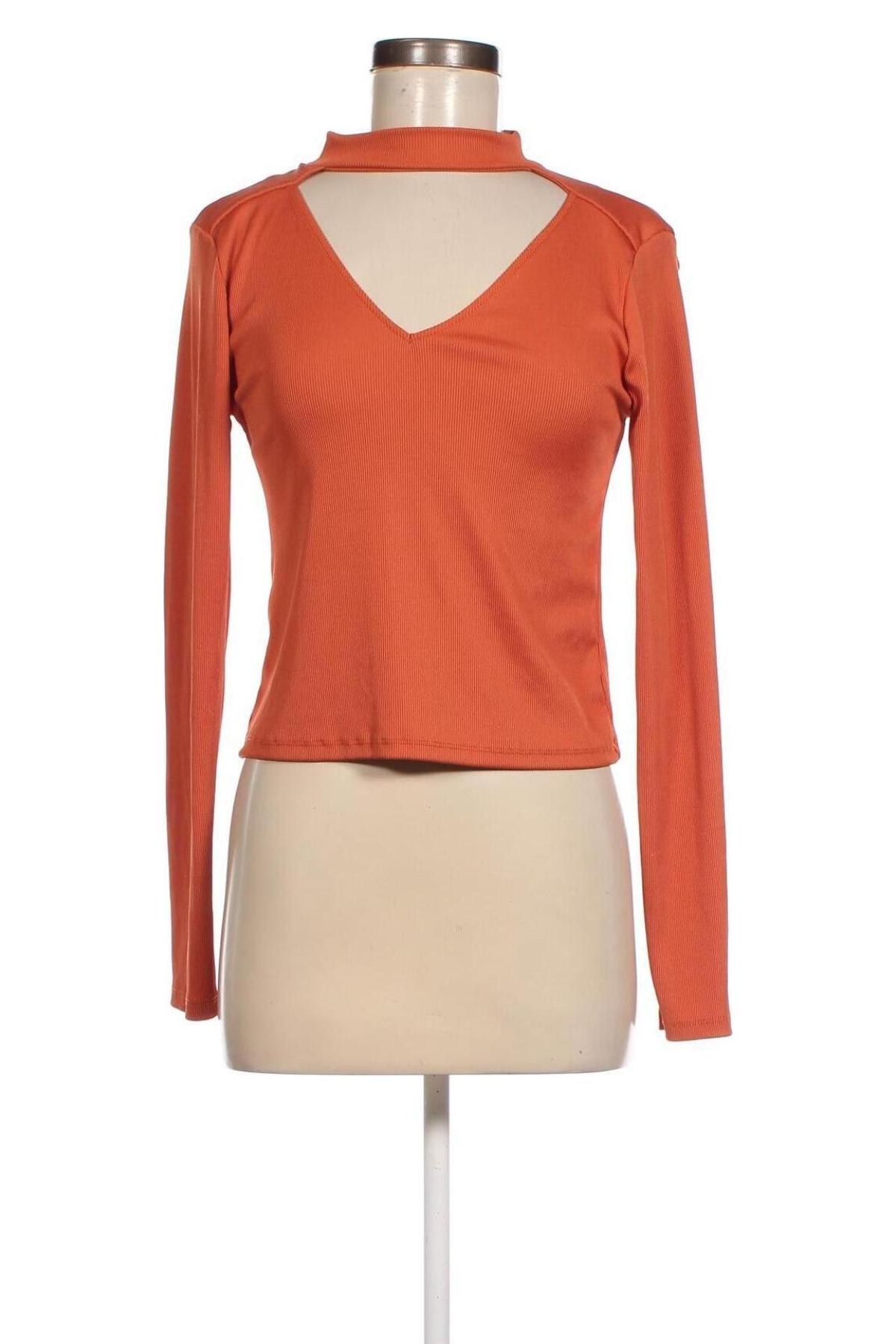 Дамска блуза Zara, Размер L, Цвят Оранжев, Цена 15,39 лв.