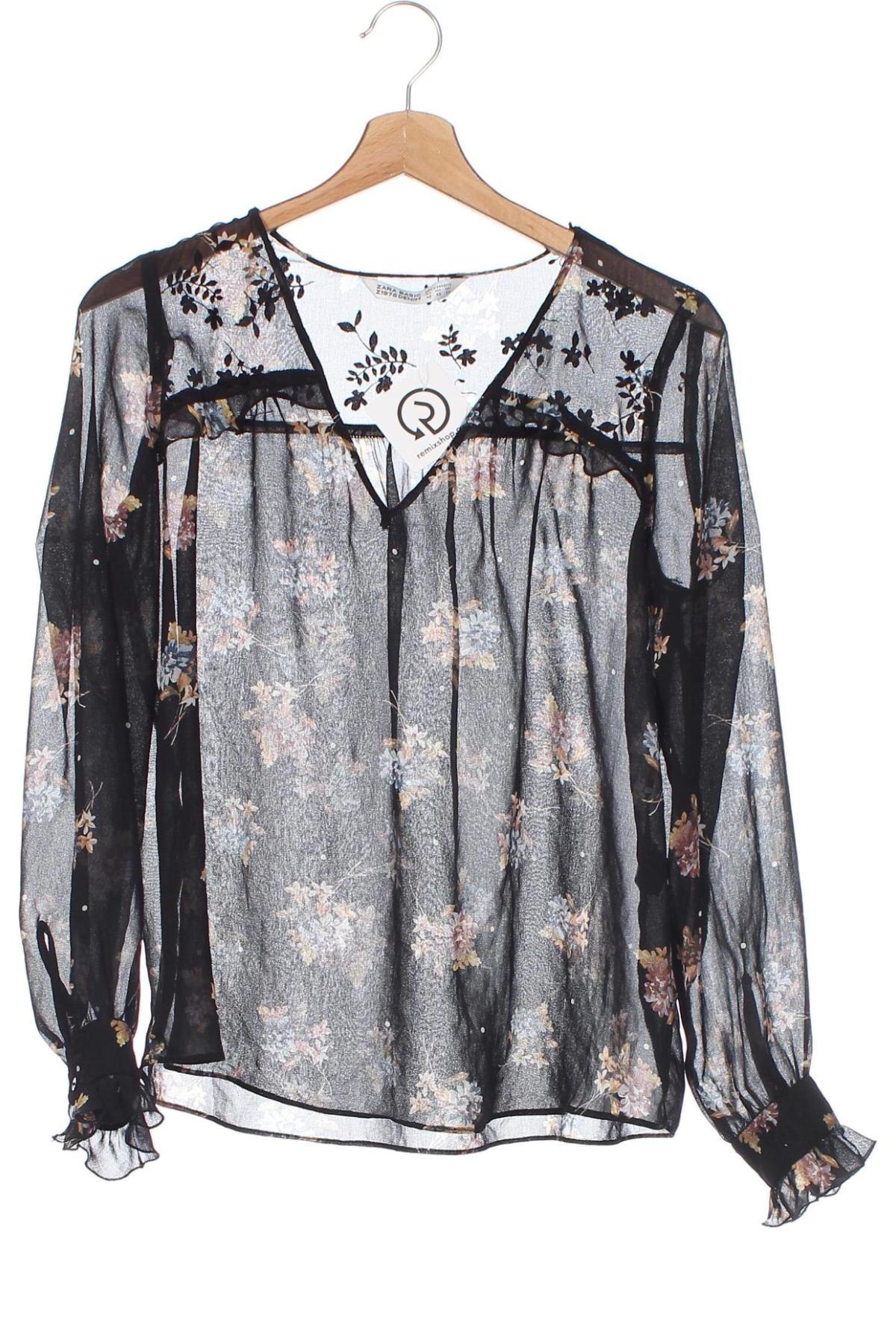 Дамска блуза Zara, Размер XS, Цвят Многоцветен, Цена 15,39 лв.