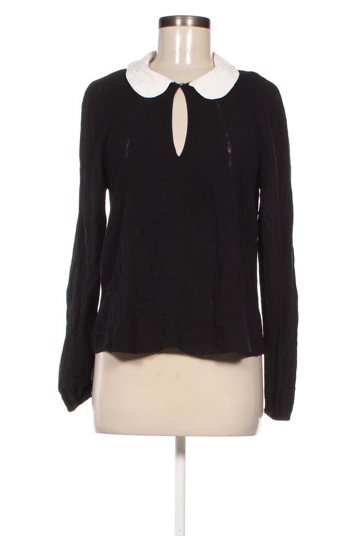 Дамска блуза Zara Trafaluc, Размер M, Цвят Черен, Цена 10,80 лв.
