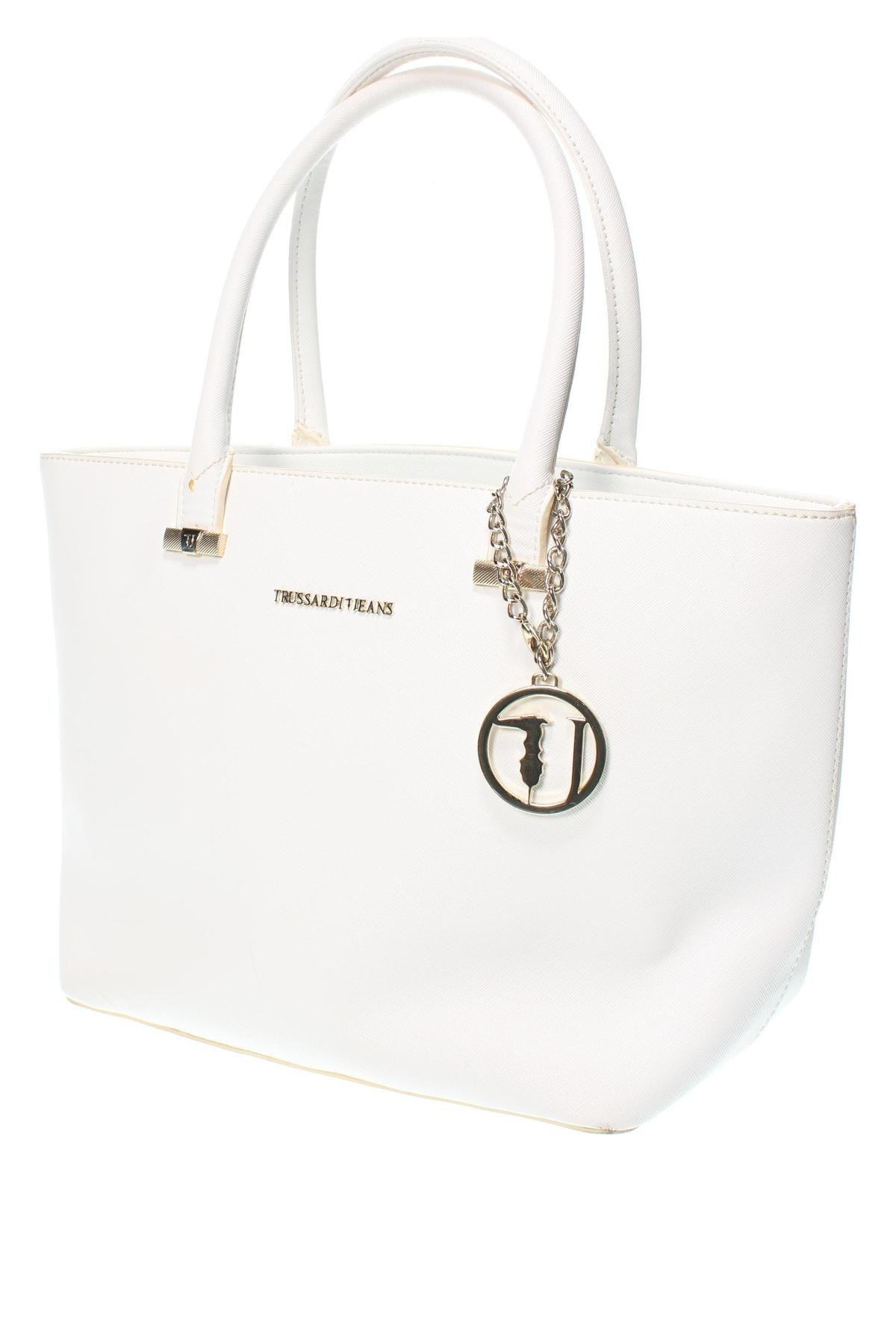 Γυναικεία τσάντα Trussardi Jeans, Χρώμα Λευκό, Τιμή 44,20 €