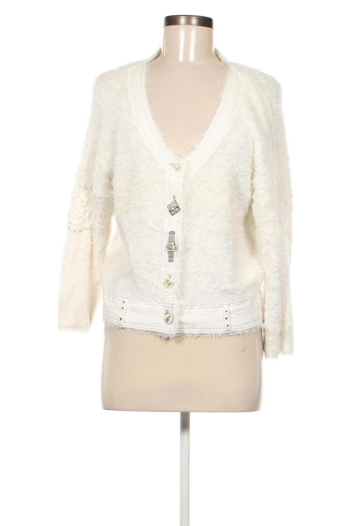 Cardigan de damă Elisa Cavaletti, Mărime M, Culoare Alb, Preț 539,47 Lei