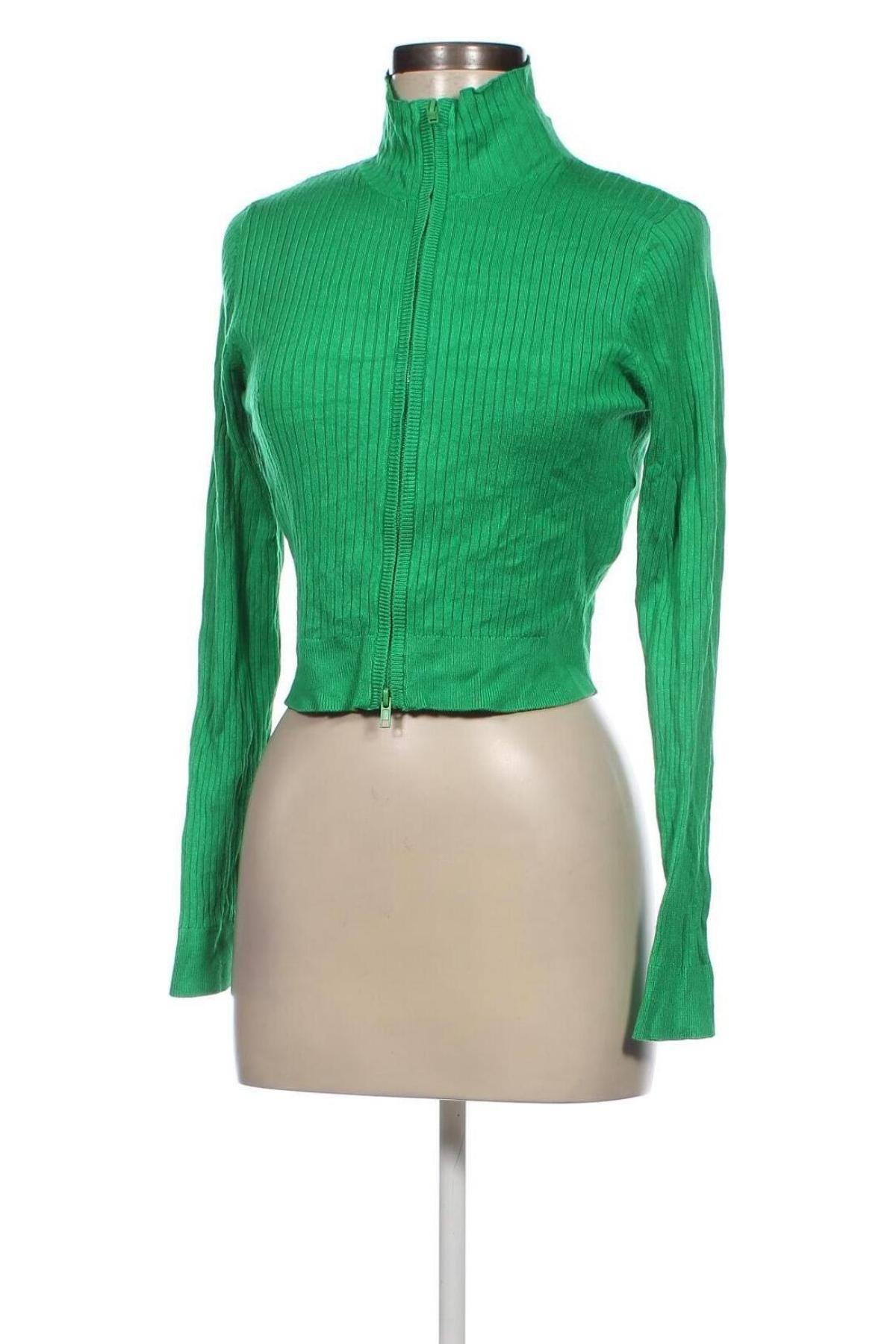 Cardigan de damă Fb Sister, Mărime M, Culoare Verde, Preț 31,48 Lei