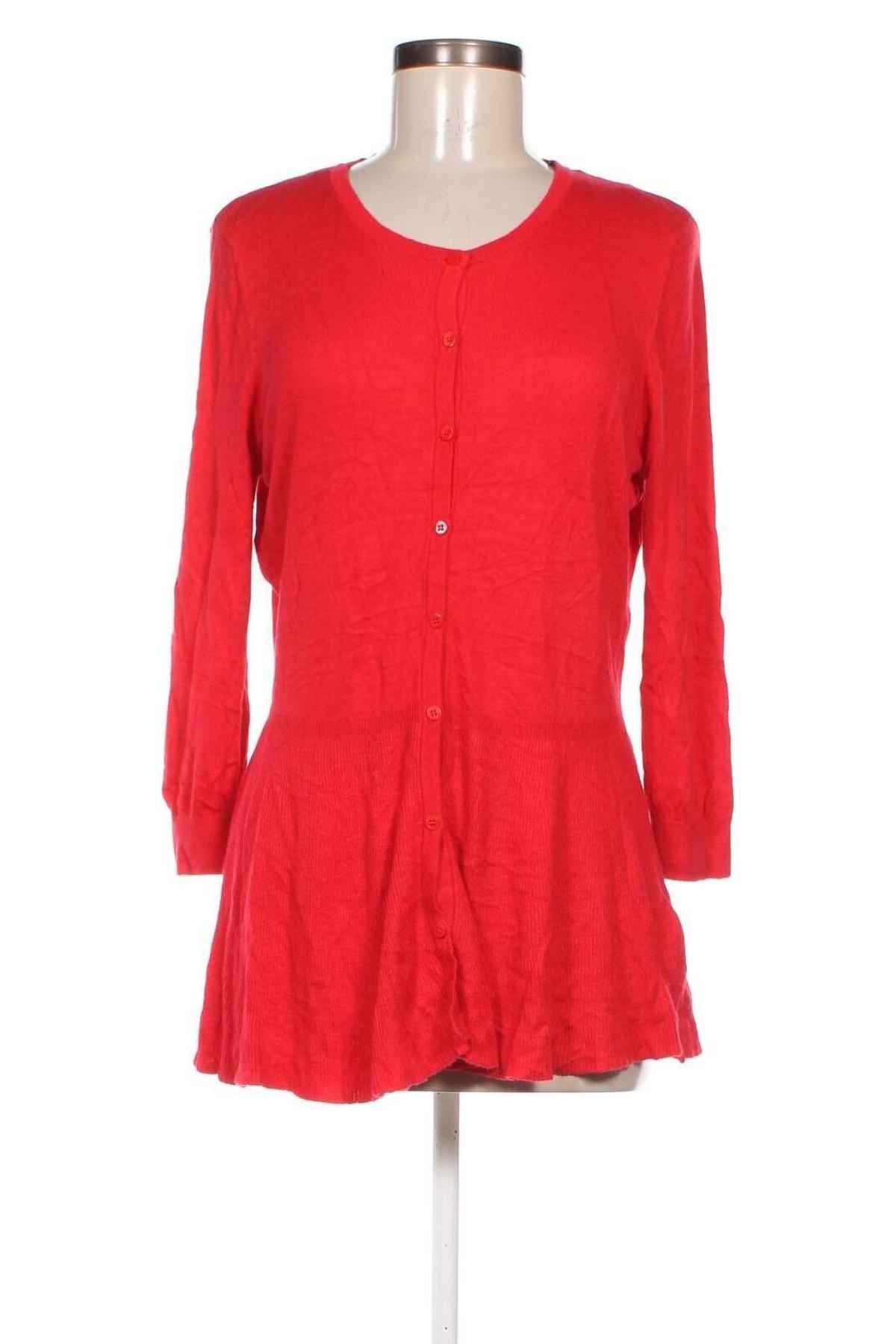 Damen Strickjacke H&M, Größe L, Farbe Rot, Preis 6,99 €