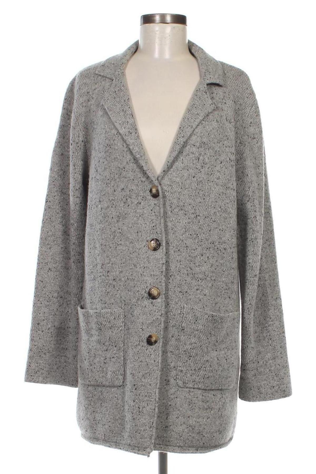 Damen Strickjacke J.Crew, Größe L, Farbe Grau, Preis 36,74 €