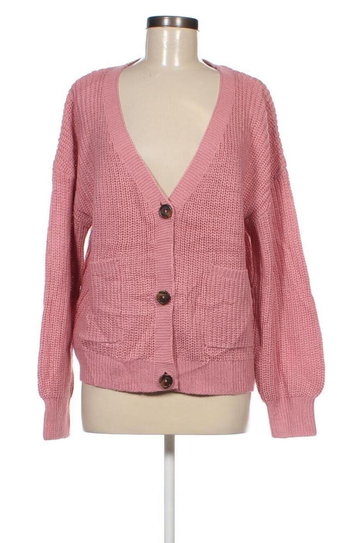 Damen Strickjacke Laura Torelli, Größe XL, Farbe Rosa, Preis 13,99 €