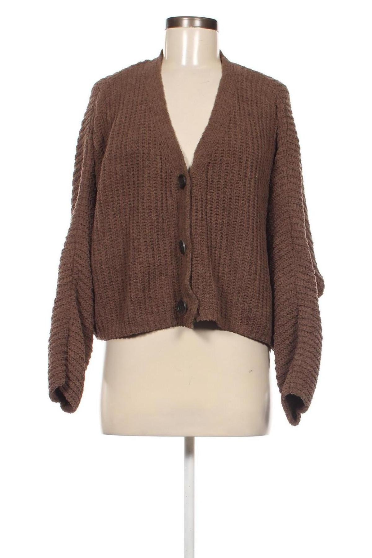 Cardigan de damă Love Tree, Mărime L, Culoare Maro, Preț 21,94 Lei