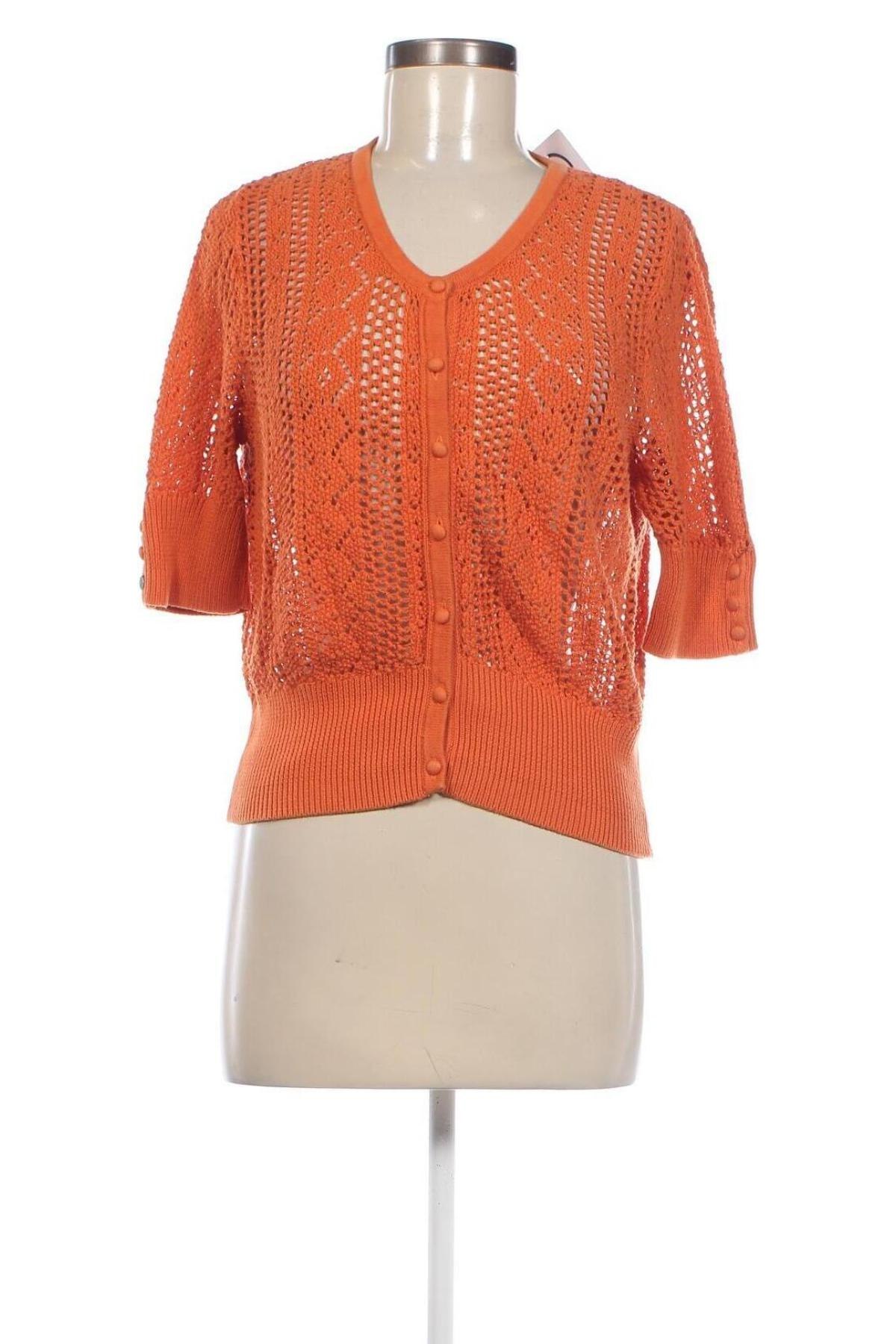Damen Strickjacke N.w.3, Größe XL, Farbe Orange, Preis € 15,33