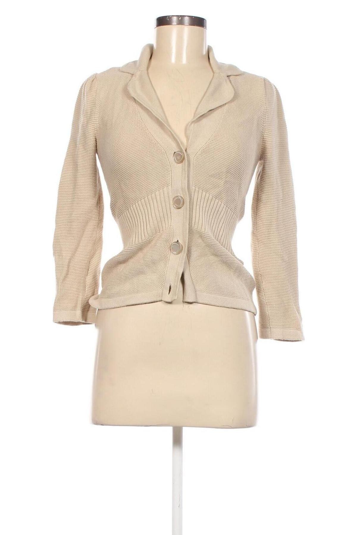 Damen Strickjacke Stockh Lm, Größe XS, Farbe Beige, Preis € 15,49