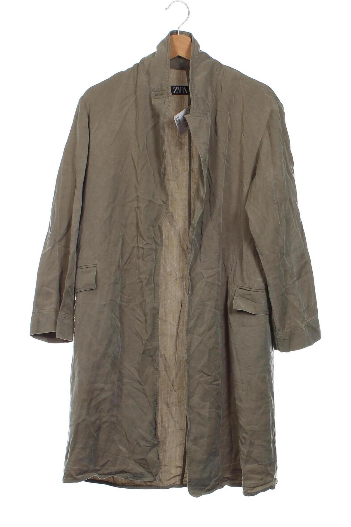 Damen Strickjacke Zara, Größe XXS, Farbe Grün, Preis 7,87 €