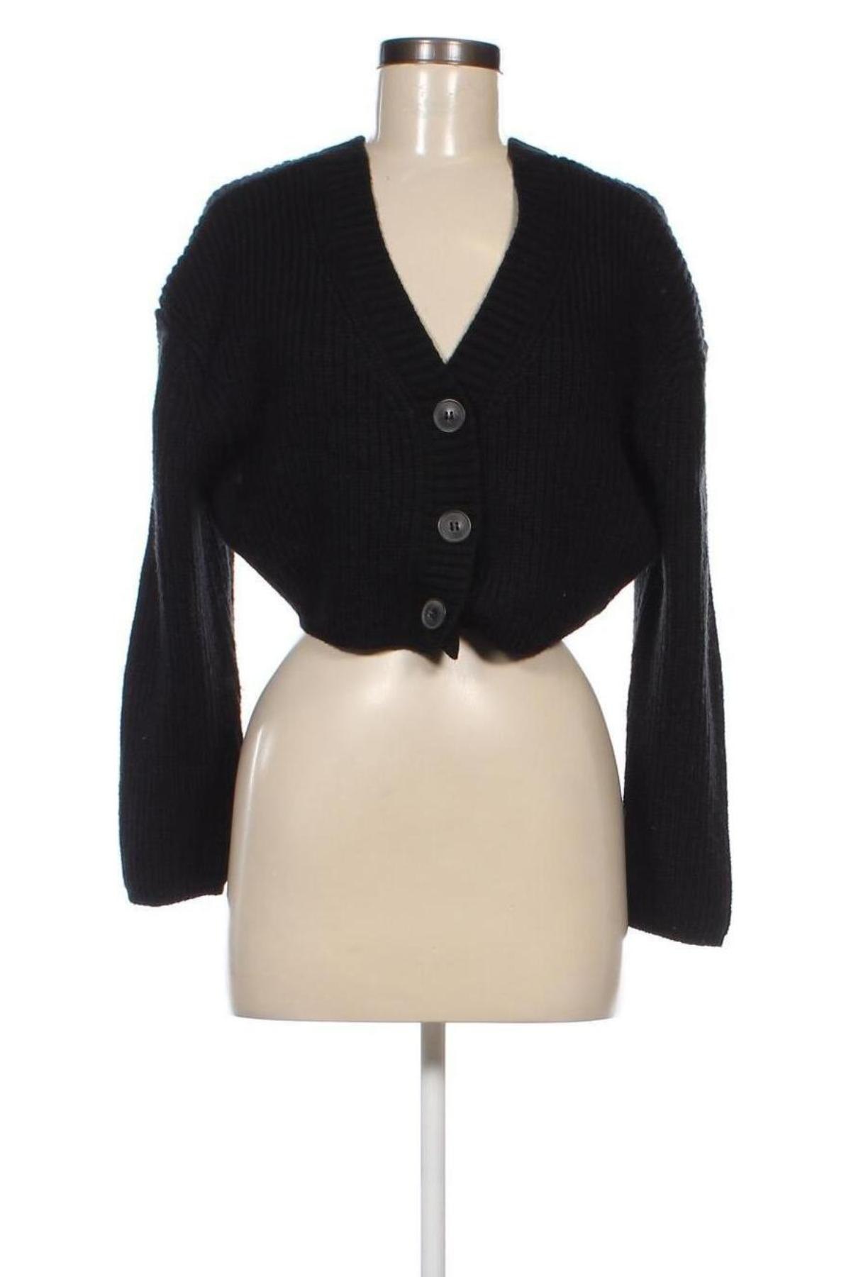 Cardigan de damă Zara, Mărime S, Culoare Negru, Preț 41,75 Lei