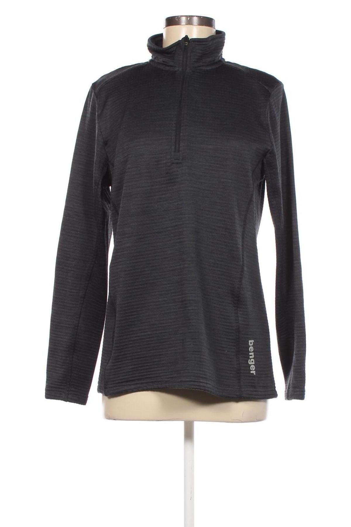 Γυναικεία μπλούζα fleece Benger, Μέγεθος M, Χρώμα Γκρί, Τιμή 6,18 €