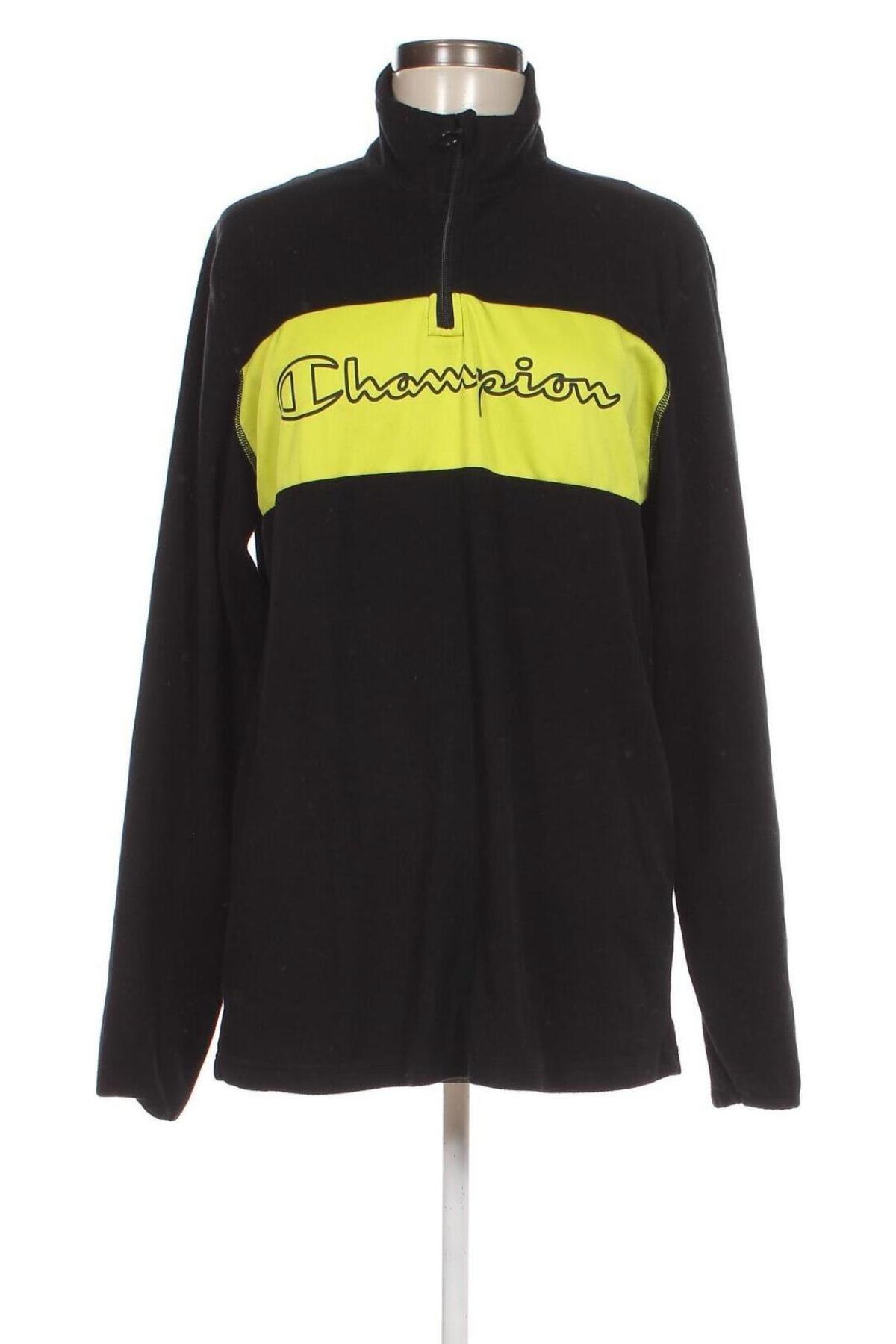 Γυναικεία μπλούζα fleece Champion, Μέγεθος L, Χρώμα Μαύρο, Τιμή 6,85 €