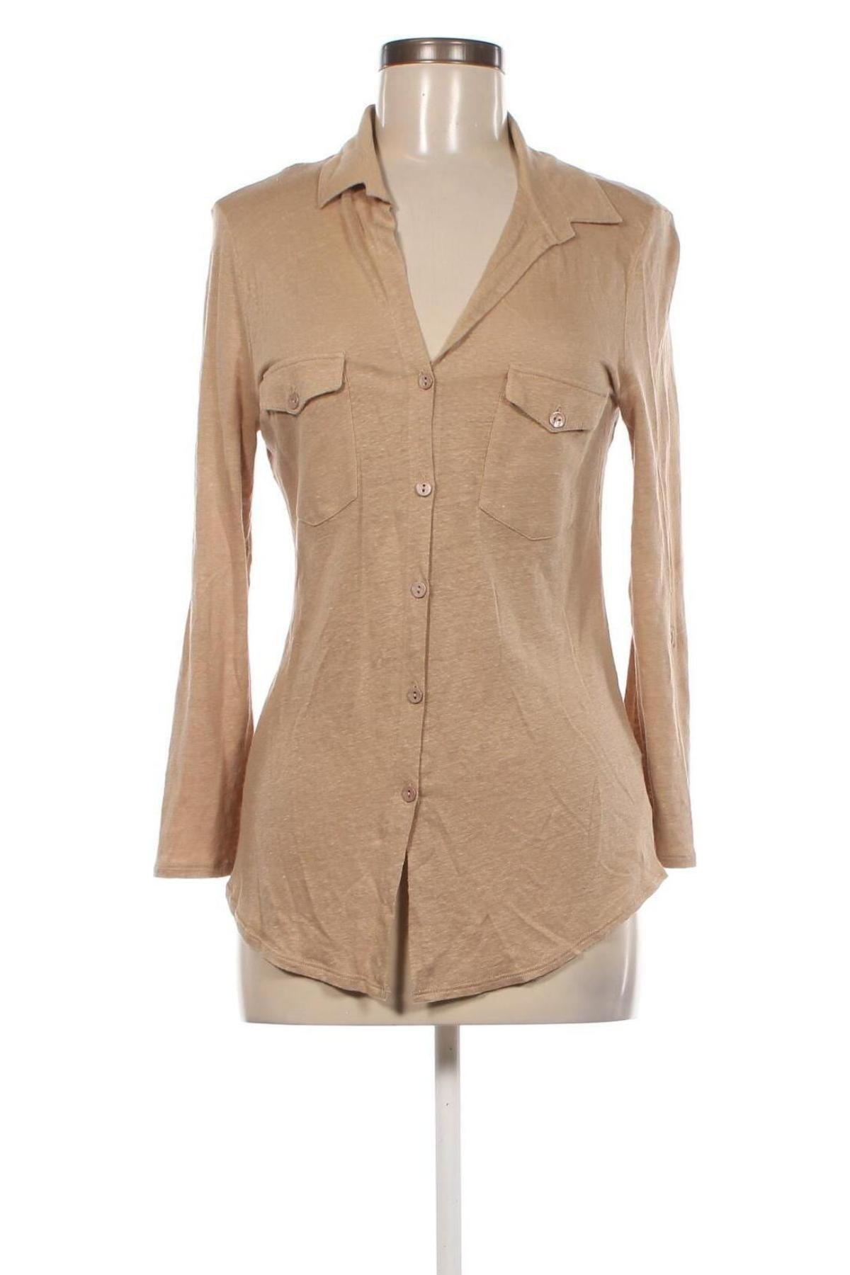 Γυναικείο πουκάμισο, Μέγεθος M, Χρώμα  Μπέζ, Τιμή 6,85 €