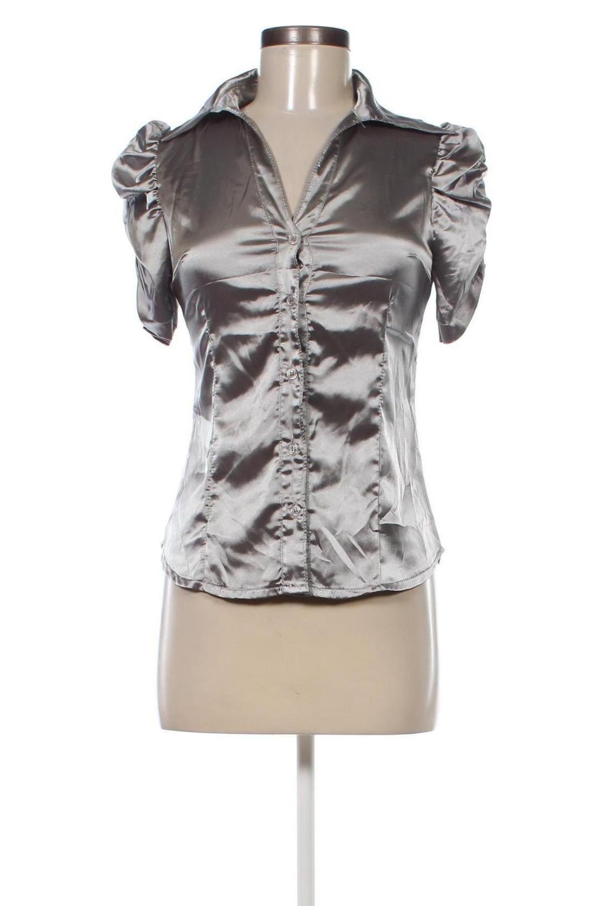 Γυναικείο πουκάμισο, Μέγεθος XS, Χρώμα Γκρί, Τιμή 6,18 €