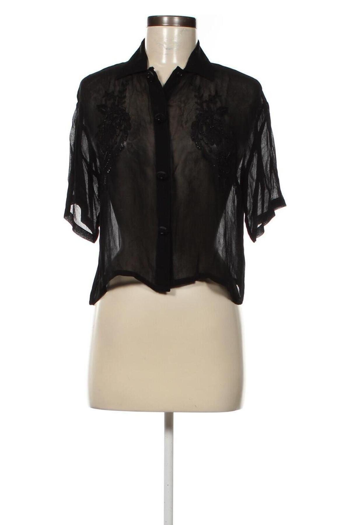 Γυναικείο πουκάμισο, Μέγεθος M, Χρώμα Μαύρο, Τιμή 7,67 €