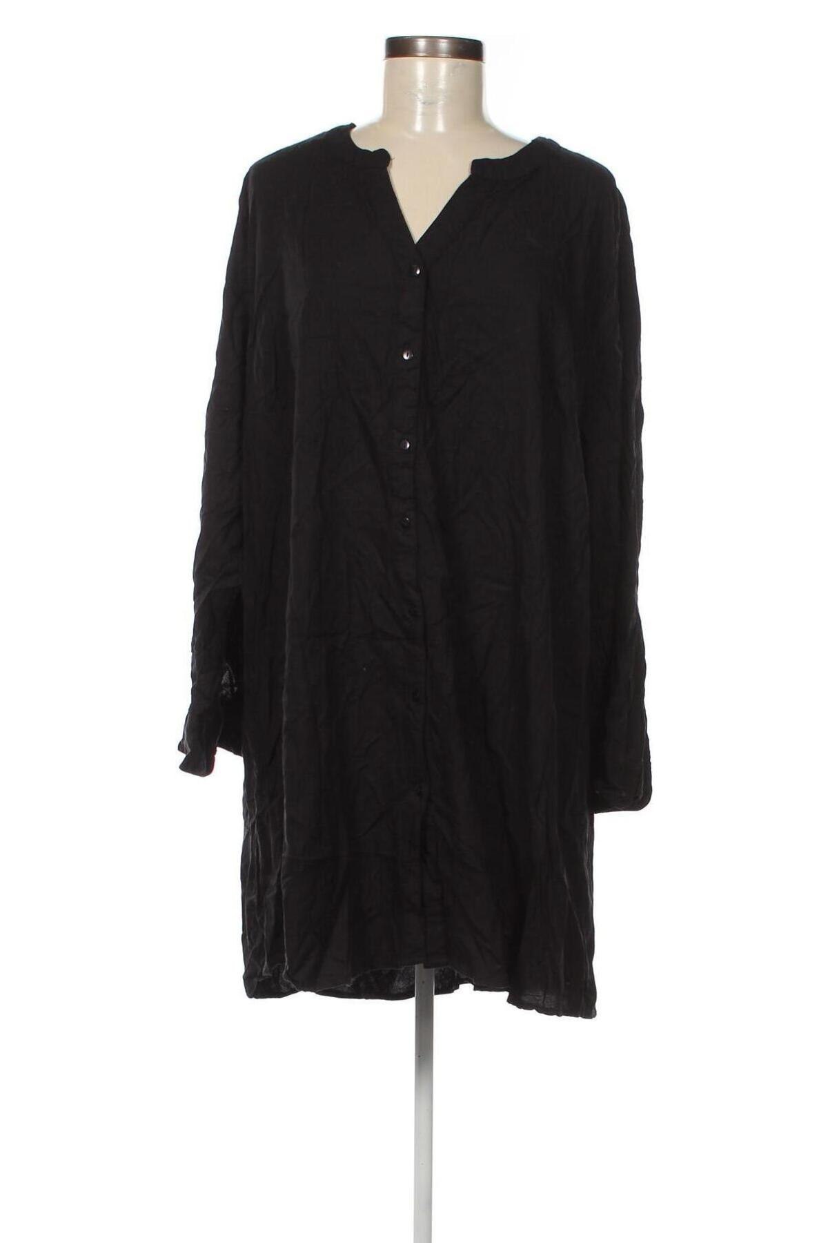Γυναικείο πουκάμισο, Μέγεθος XXL, Χρώμα Μαύρο, Τιμή 7,73 €