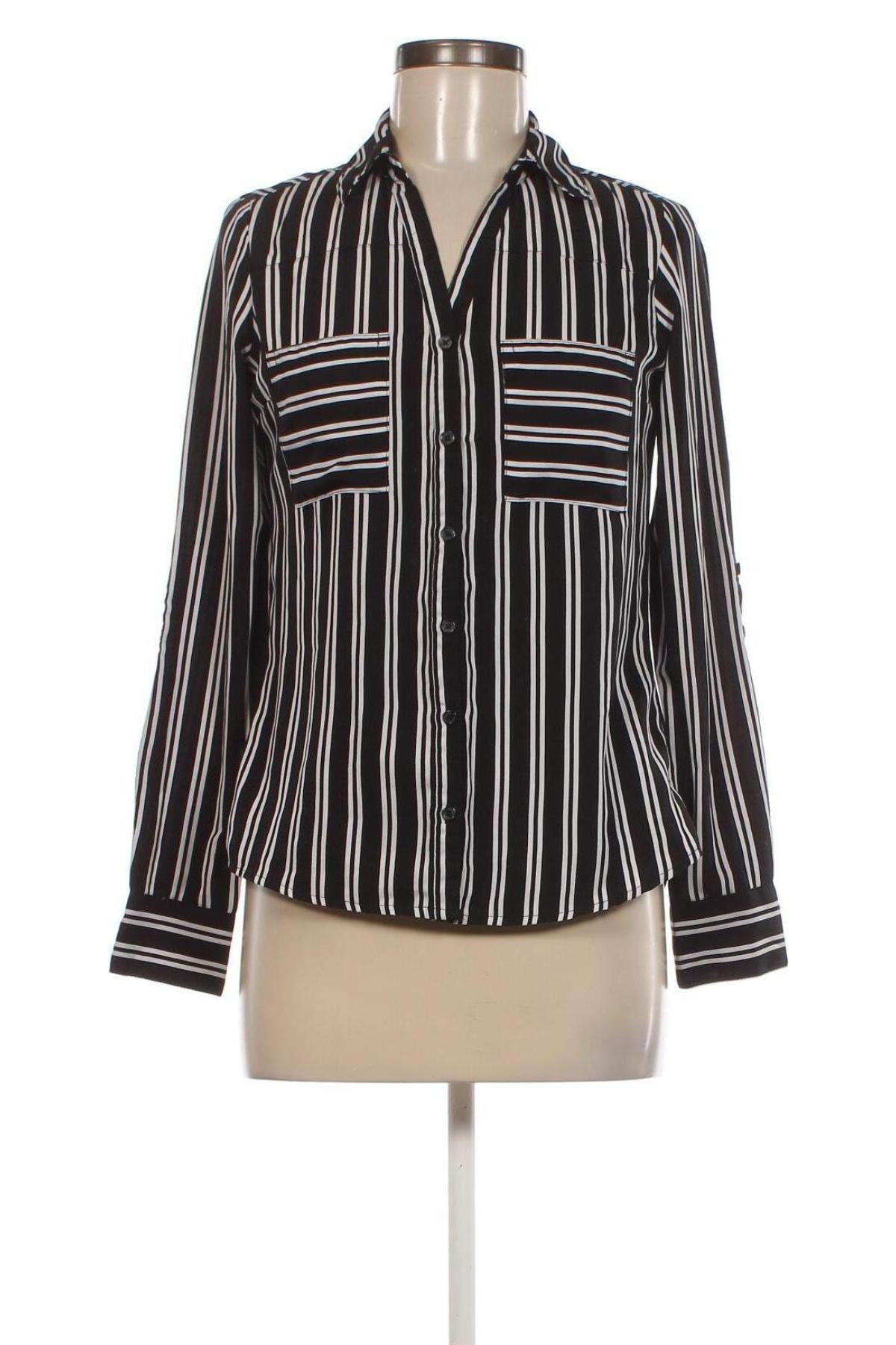 Γυναικείο πουκάμισο Amisu, Μέγεθος XS, Χρώμα Μαύρο, Τιμή 6,18 €