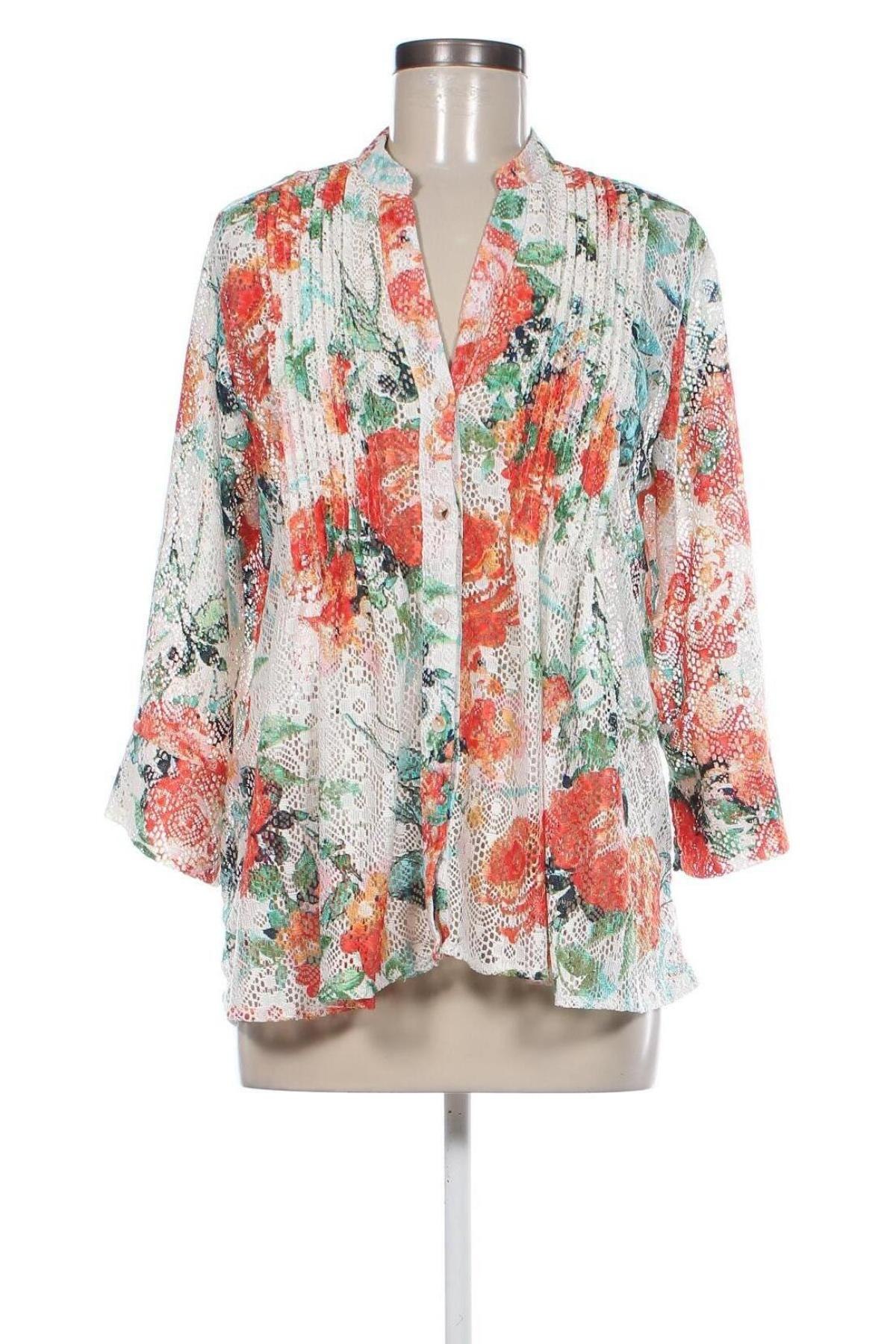 Γυναικείο πουκάμισο Amisu, Μέγεθος L, Χρώμα Πολύχρωμο, Τιμή 7,73 €