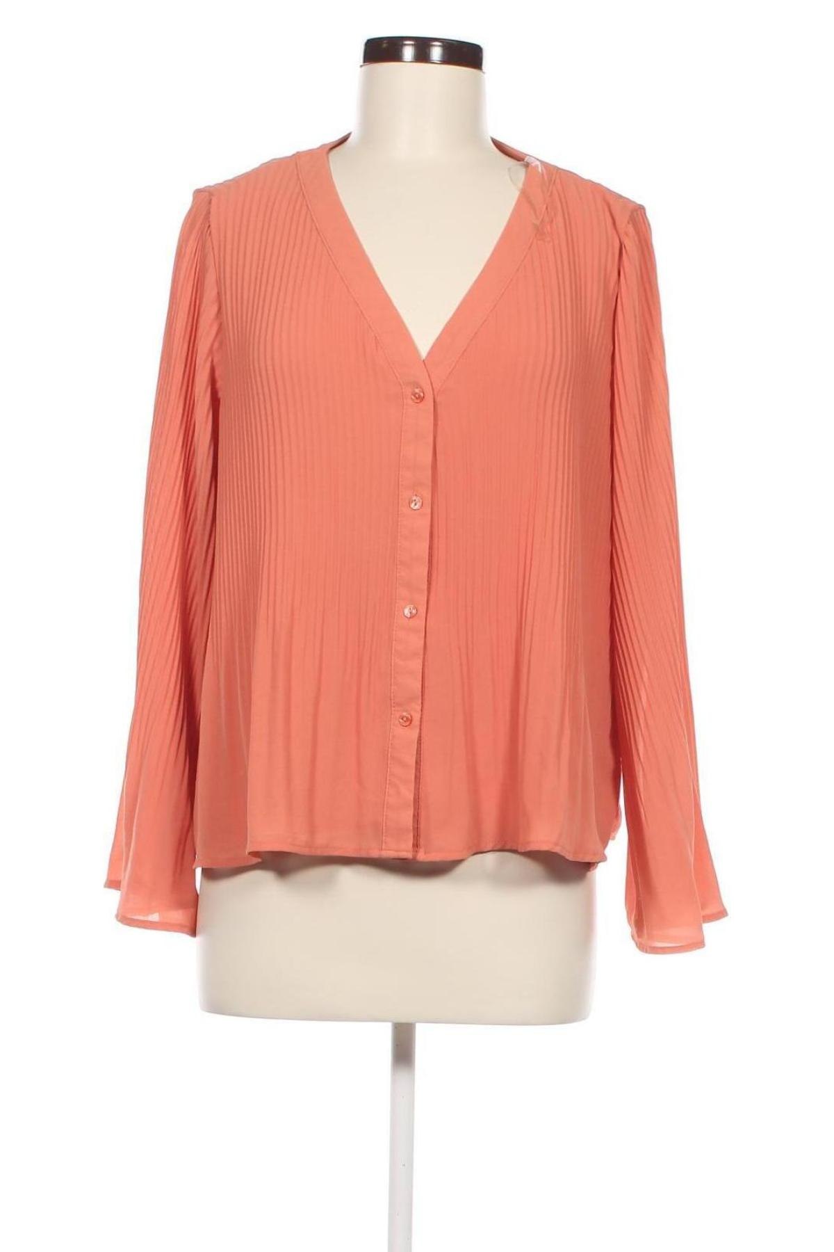 Γυναικείο πουκάμισο Amisu, Μέγεθος L, Χρώμα Πορτοκαλί, Τιμή 8,50 €