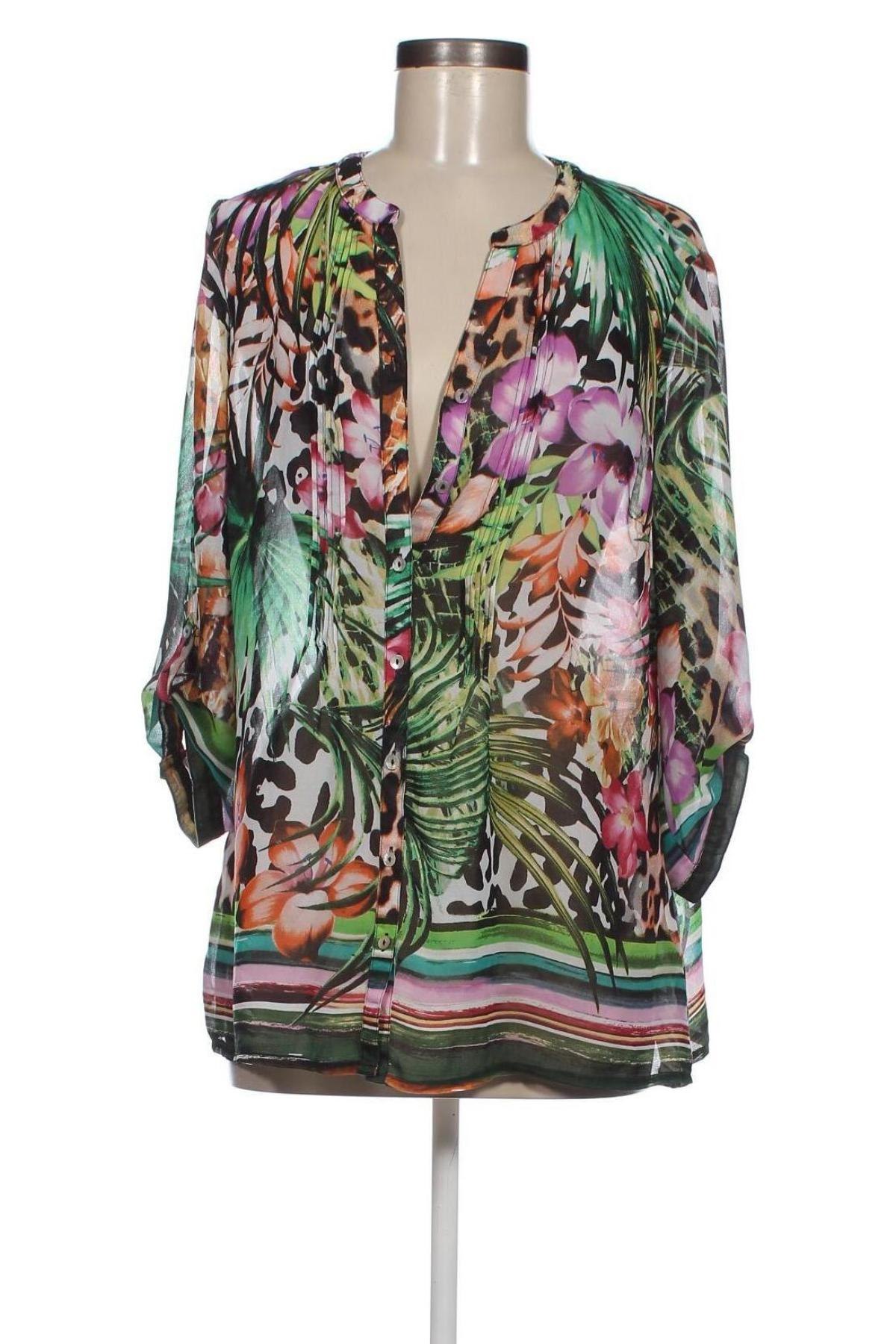 Γυναικείο πουκάμισο Canda, Μέγεθος L, Χρώμα Πολύχρωμο, Τιμή 8,50 €